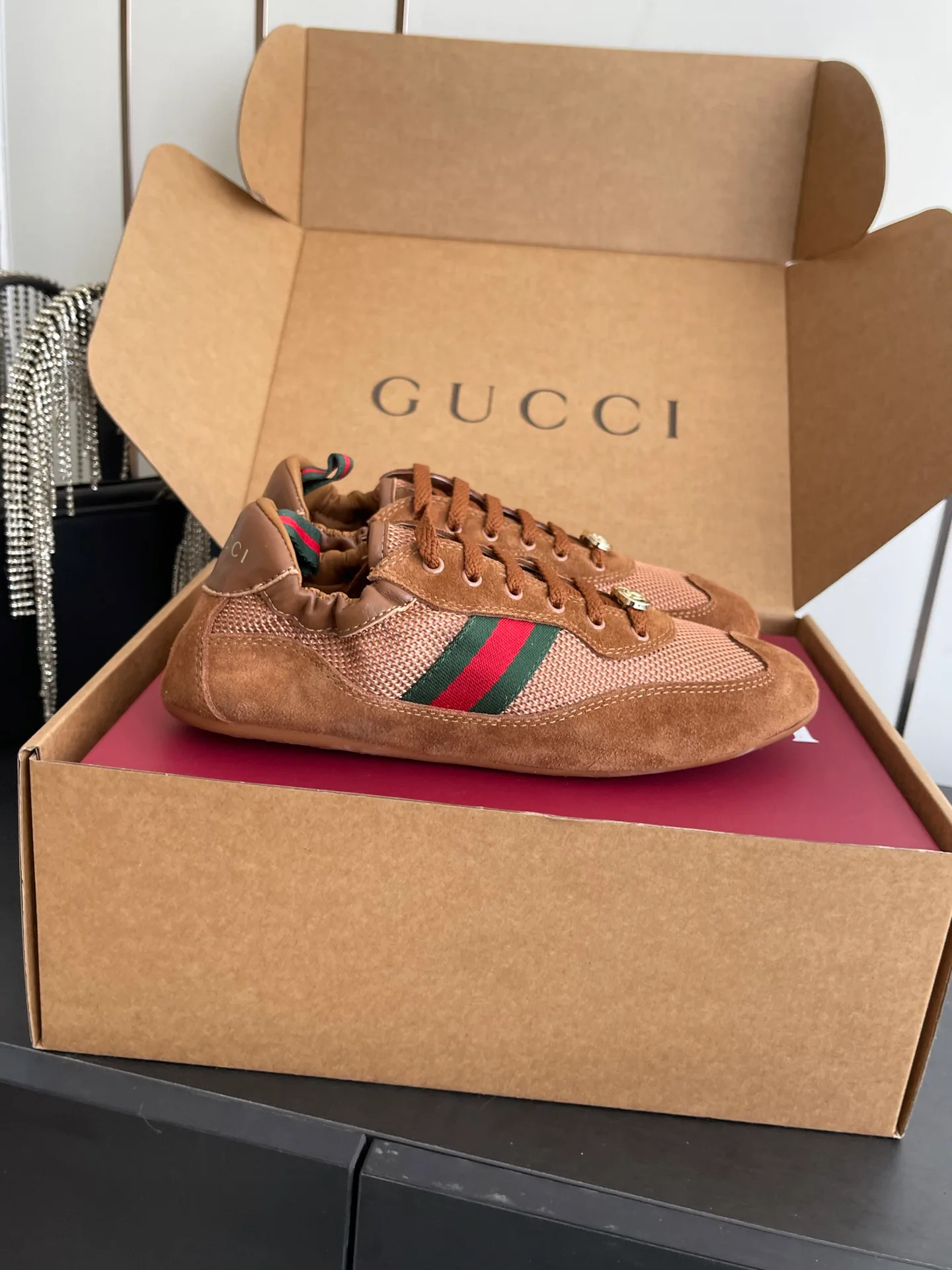 Кроссовки Женские Gucci 447261