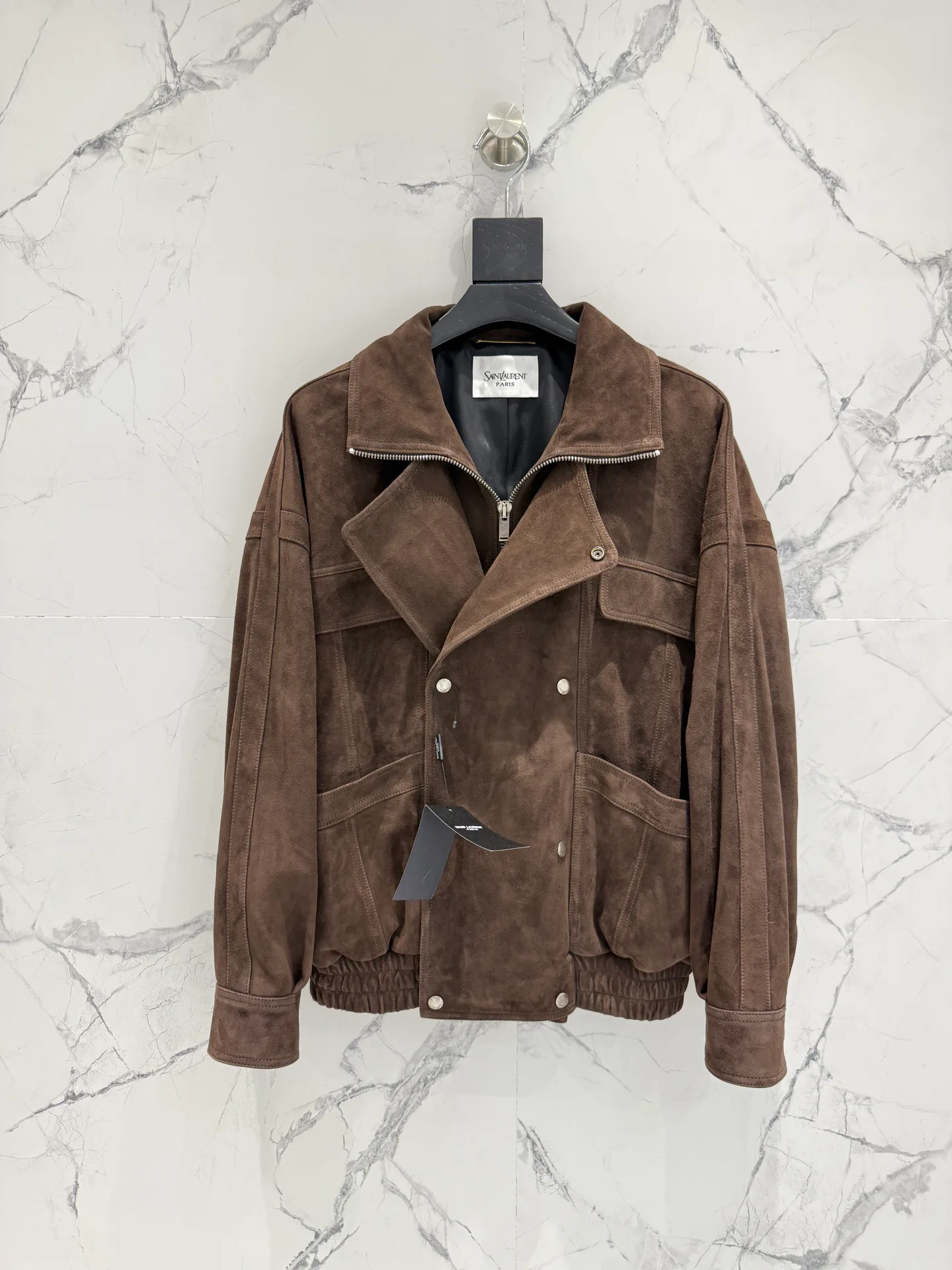 Кожаные Куртки И Дублёнки Женские Saint Laurent 6537786