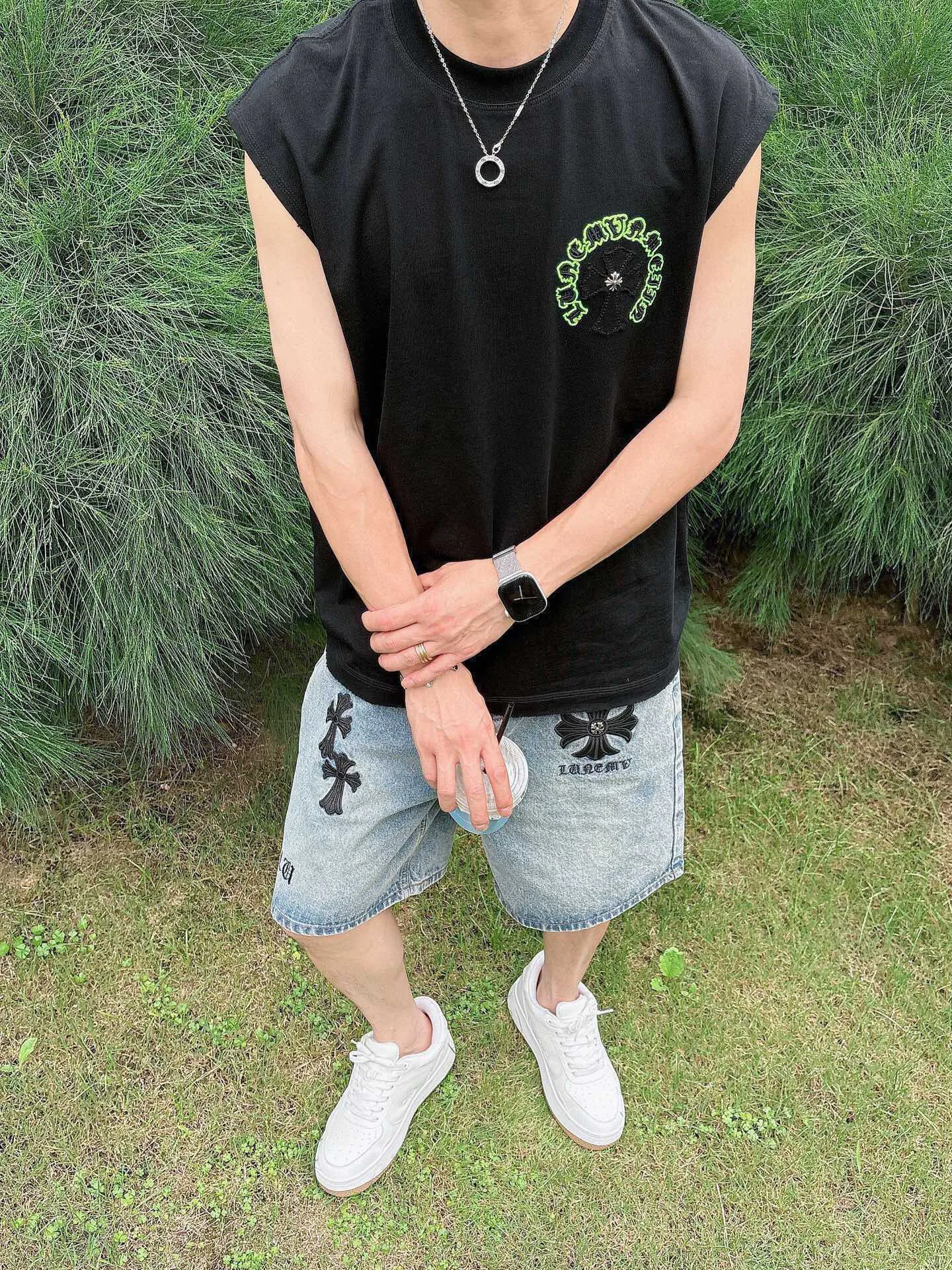 Футболки Мужские Chrome Hearts 11646917