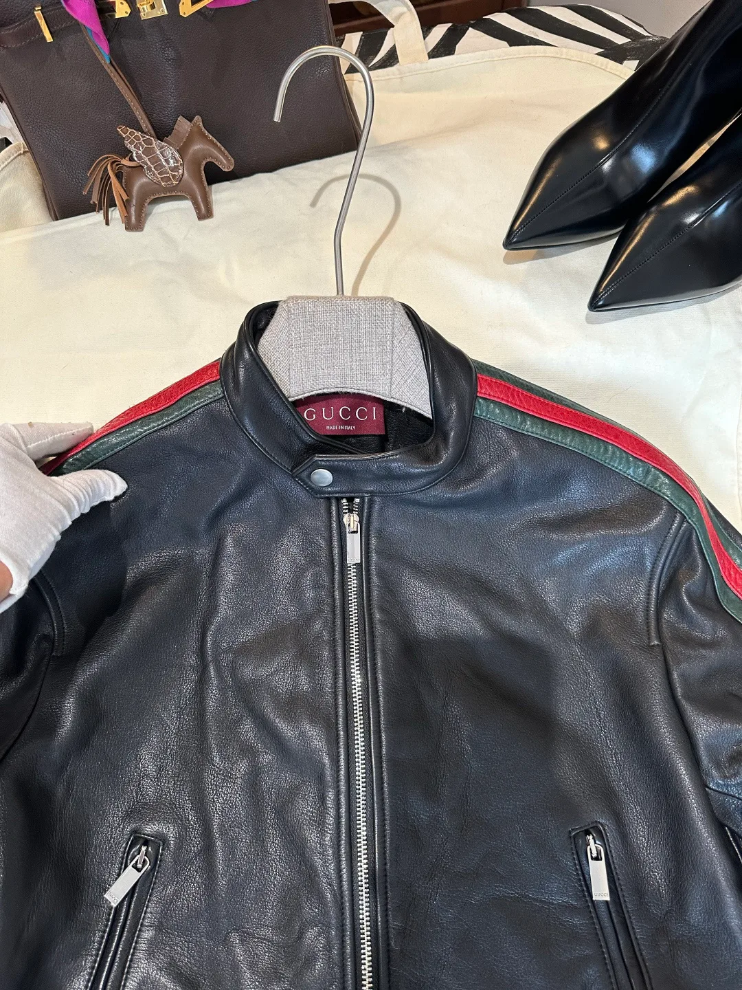 Кожаные Куртки И Дублёнки Женские Gucci 19613398
