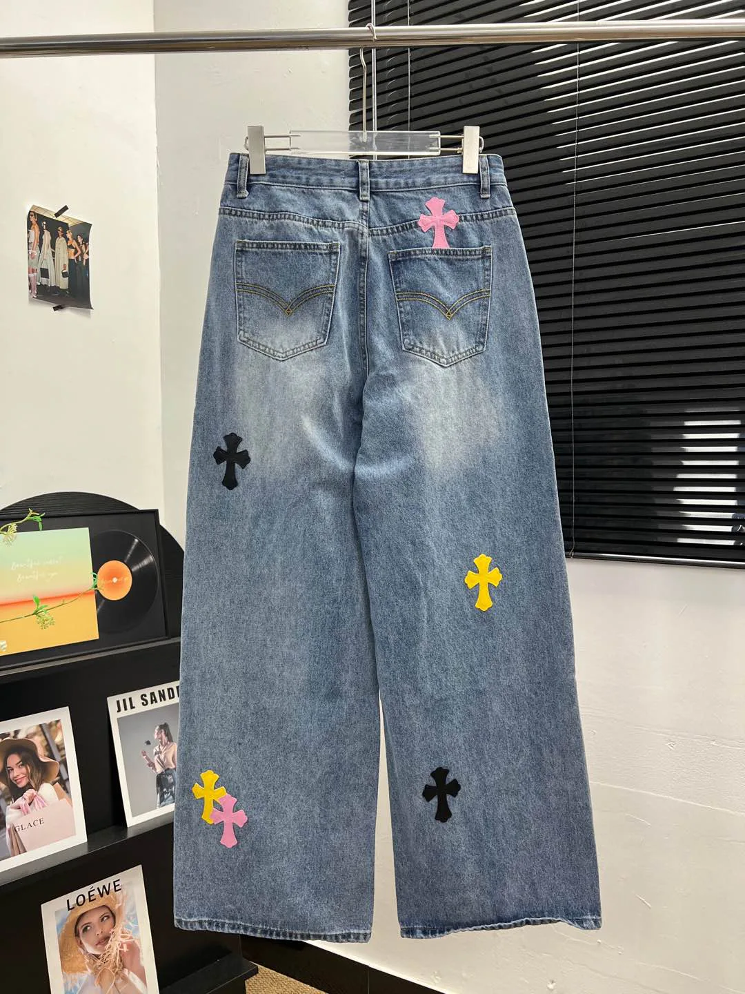 Джинсы Женские Chrome Hearts 517308