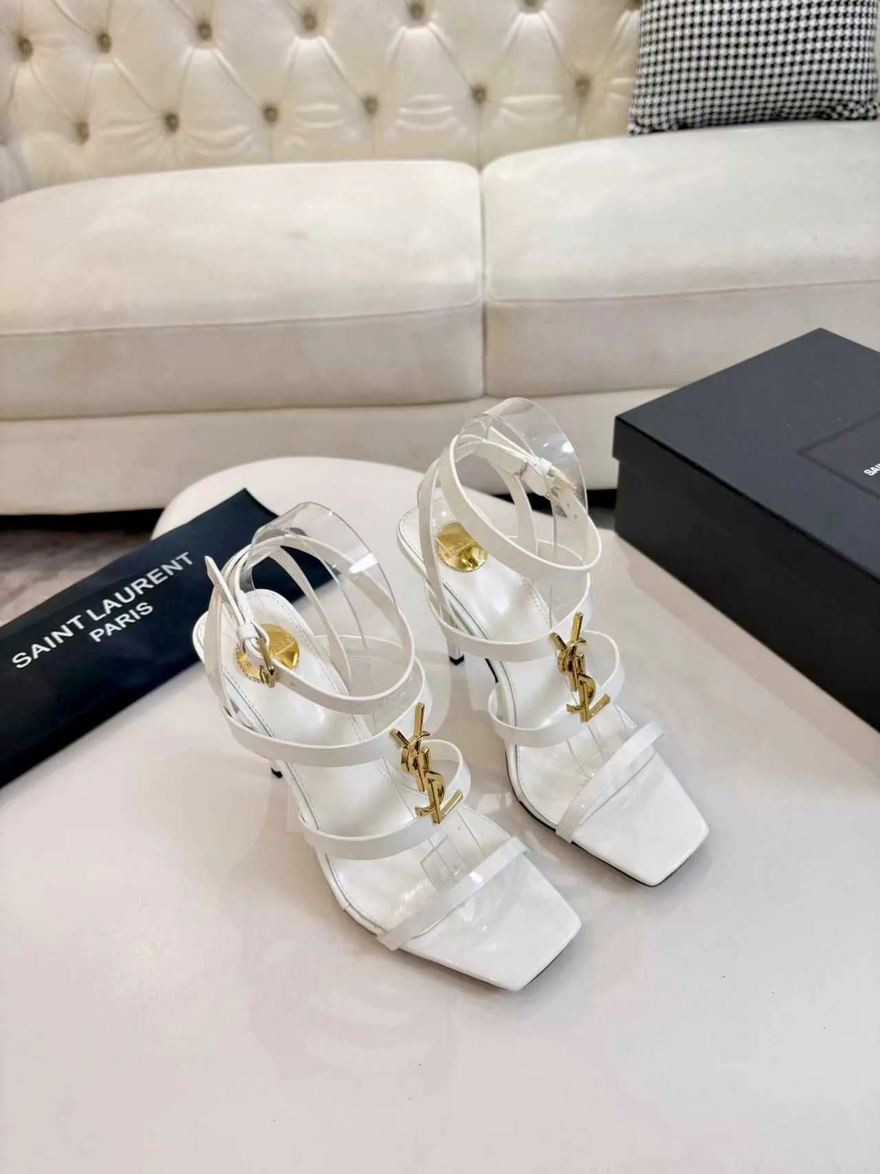 Босоножки Женские Saint Laurent 755768