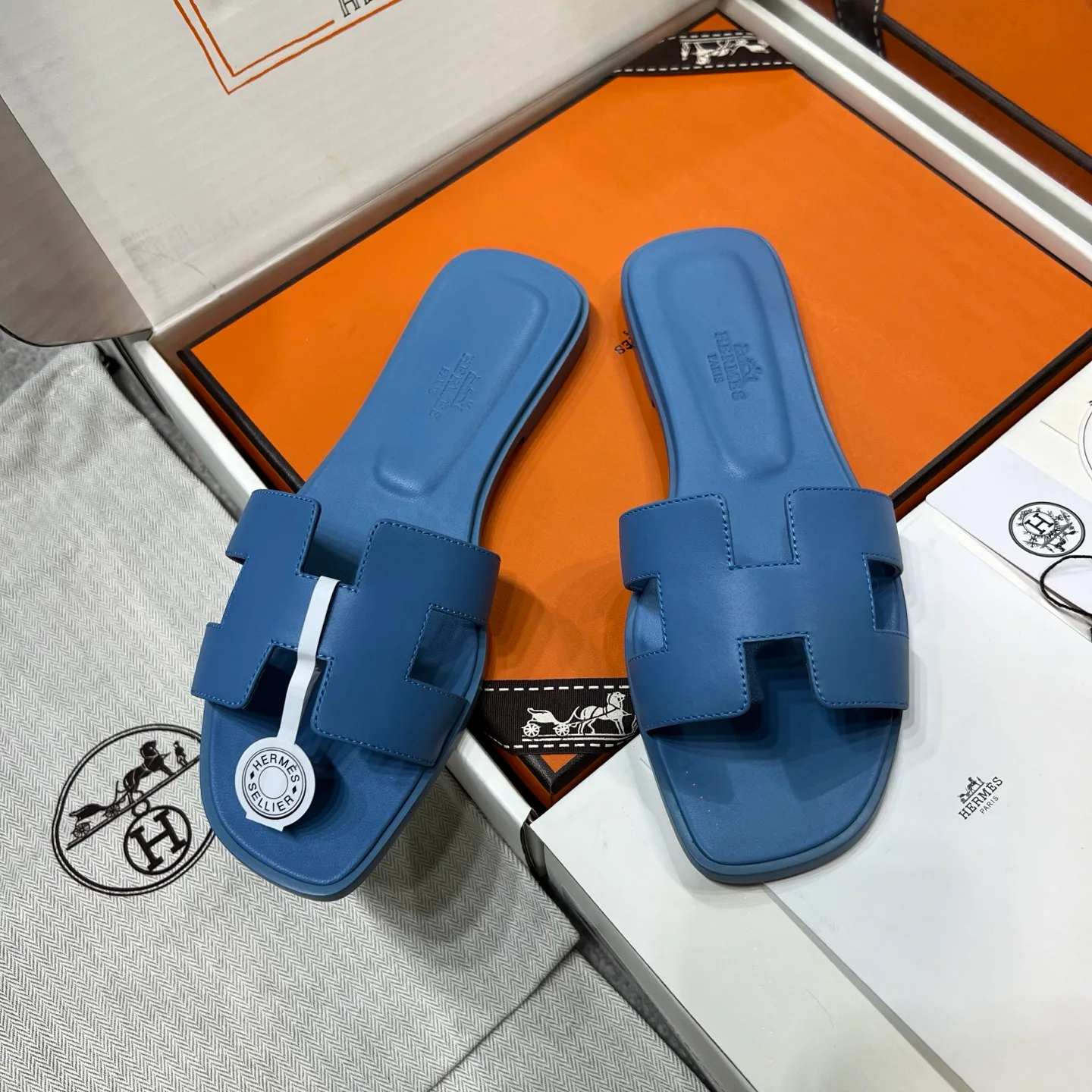 Шлепанцы Женские Hermes 56466