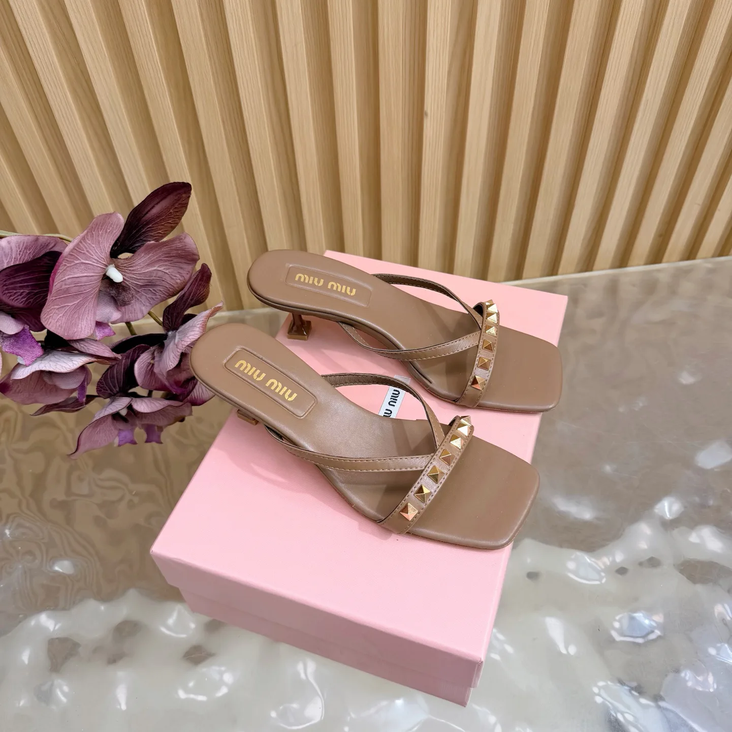 Шлепанцы Женские Miu Miu 9597383
