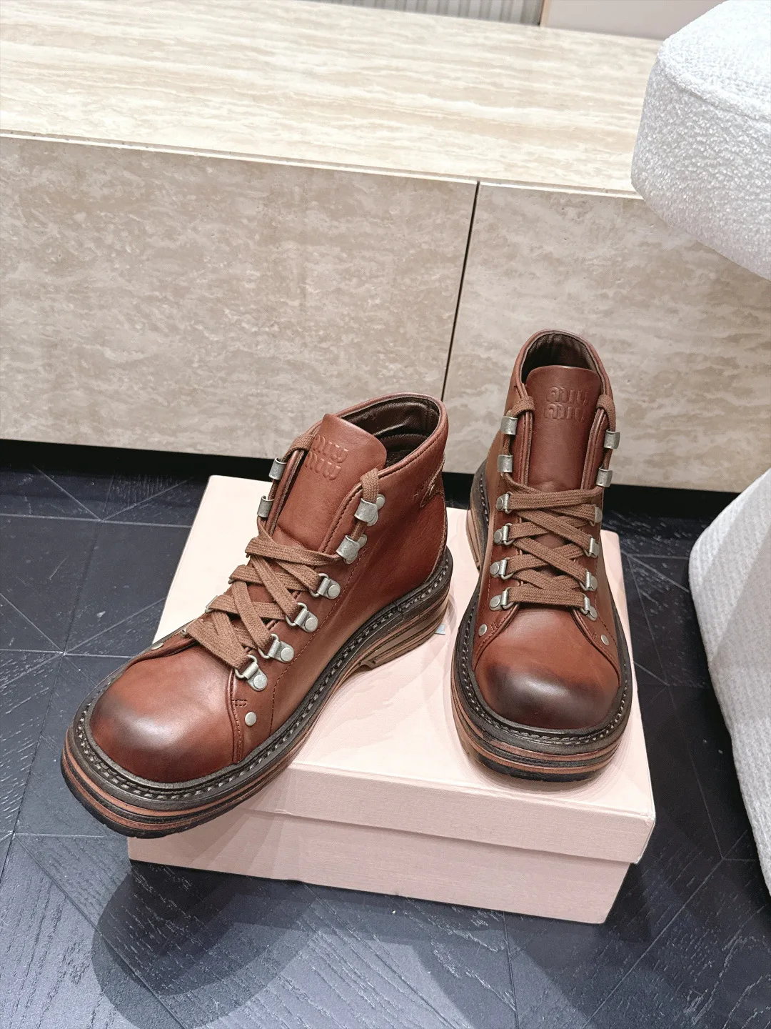 Ботинки Женские Miu Miu 18025630