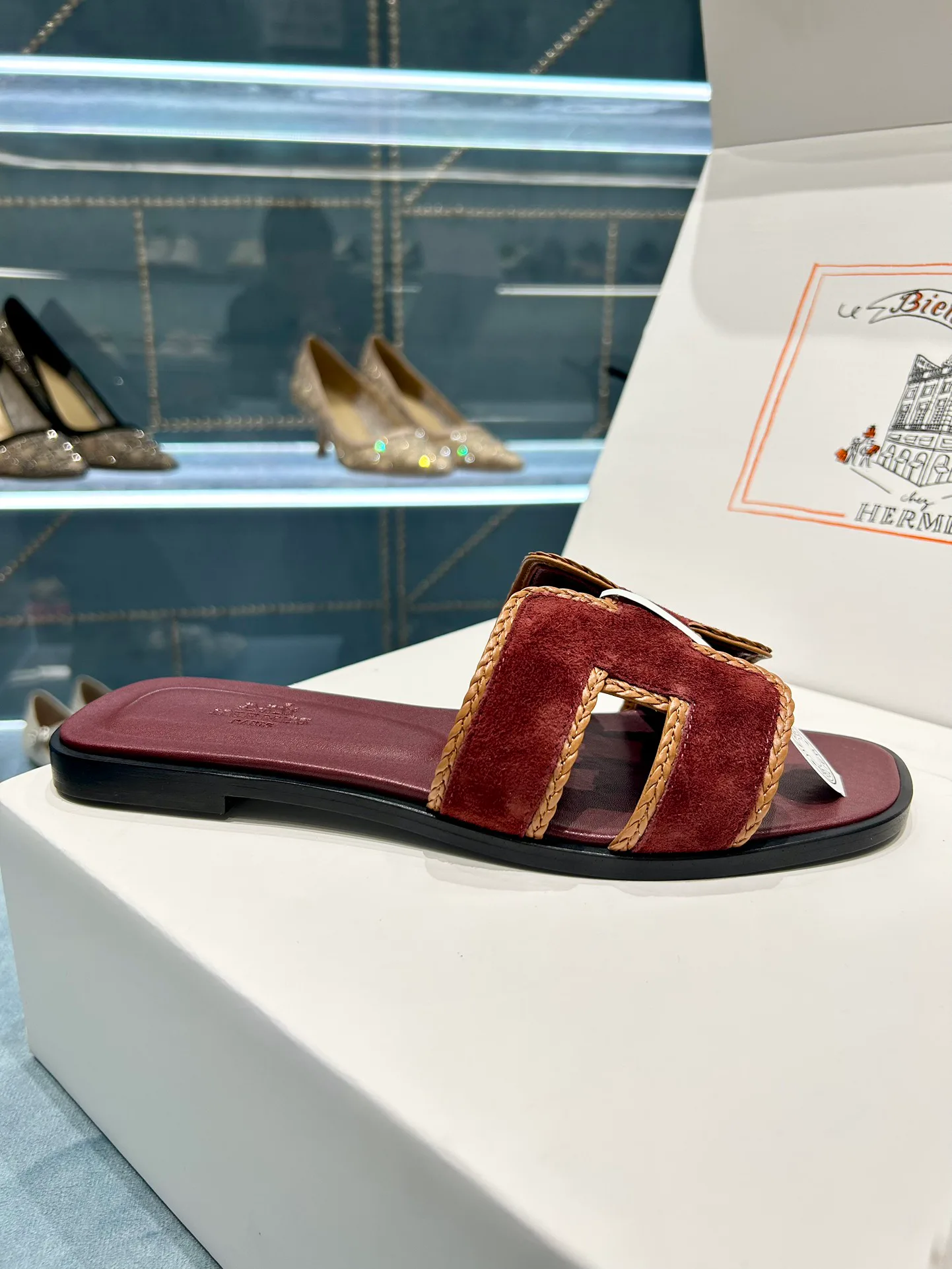 Шлепанцы Женские Hermes 9878137