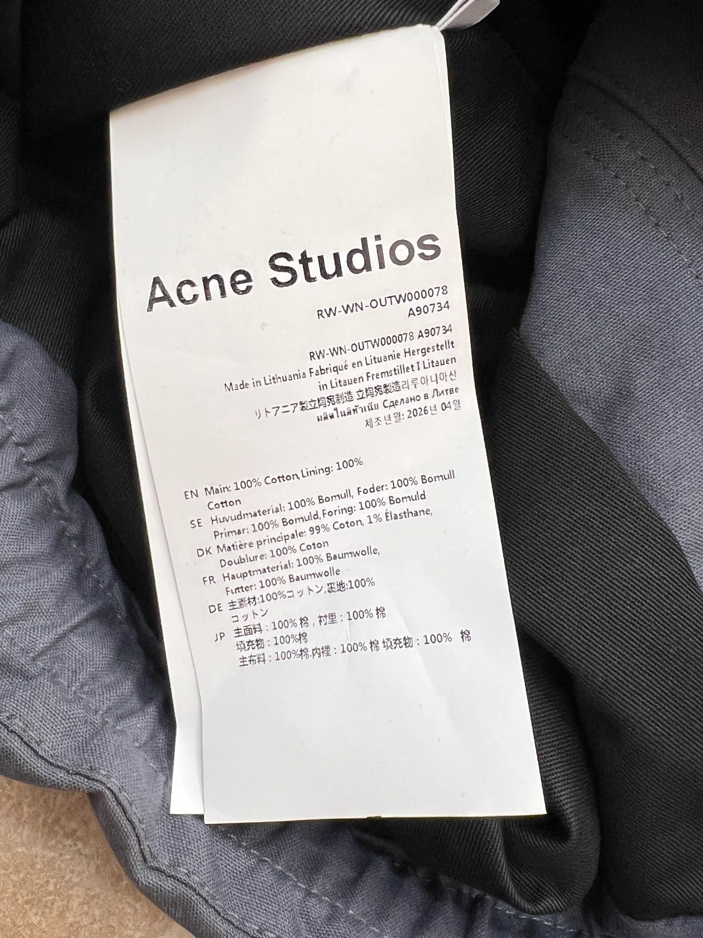 Куртки И Пуховики Женские Acne Studios 19078321