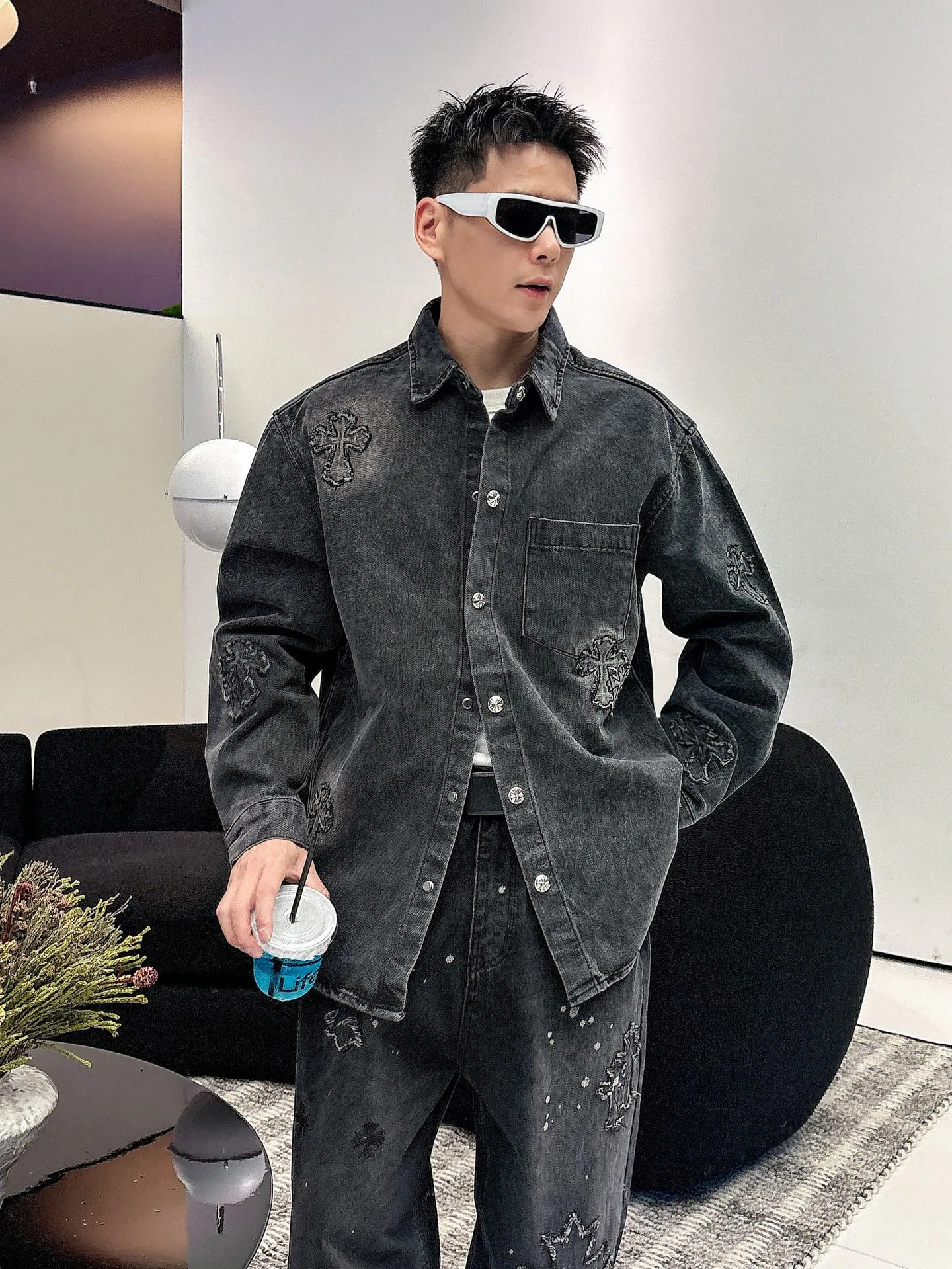 Куртки И Пуховики Мужские Chrome Hearts 787685