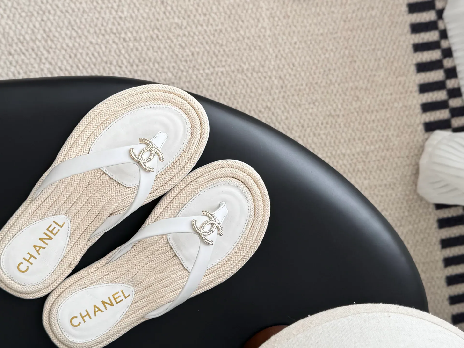 Шлепанцы Женские Chanel 1446590