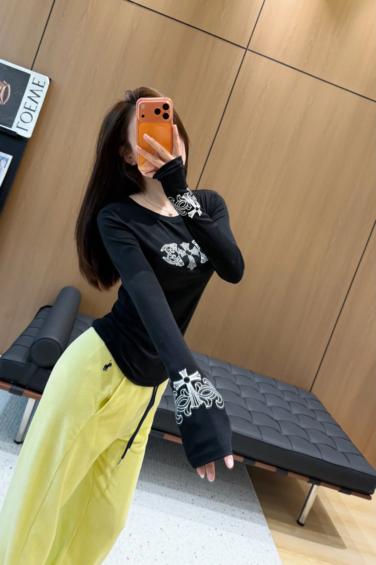 Лонгсливы Женские Chrome Hearts 1212612