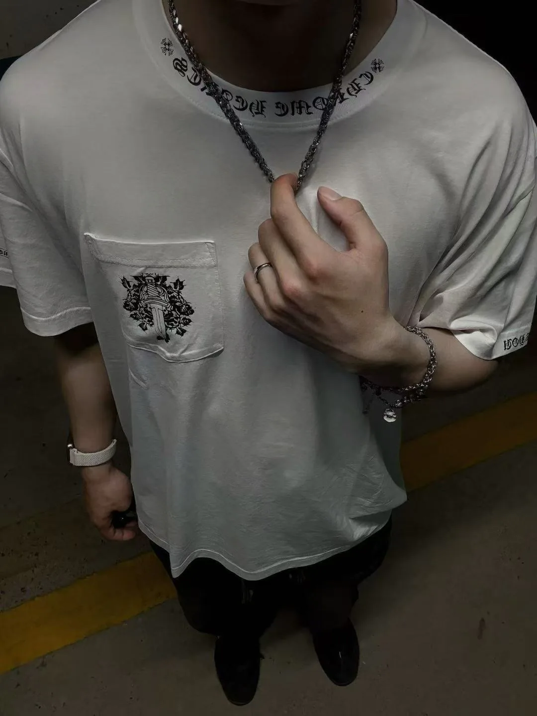 Футболки Мужские Chrome Hearts 10983747