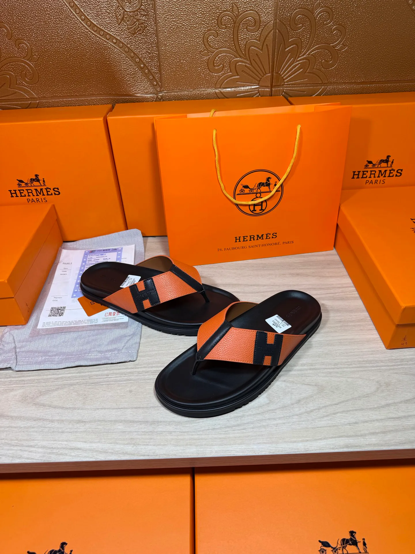 Шлепанцы Мужские Hermes 19414481