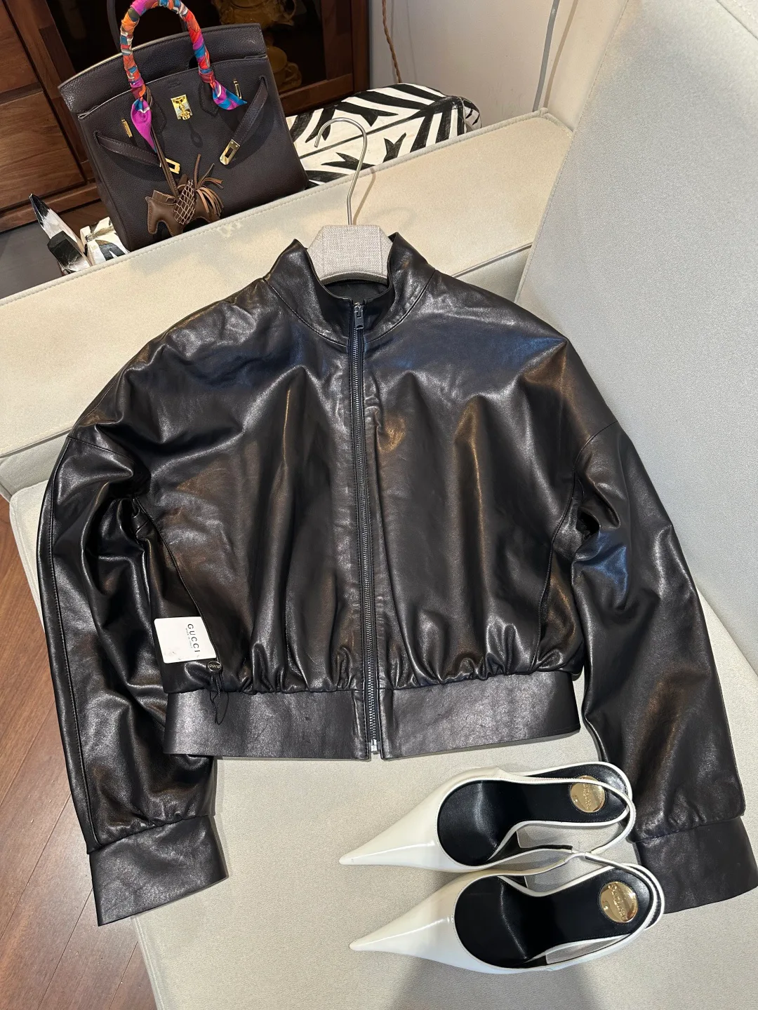 Кожаные Куртки И Дублёнки Женские Gucci 17088787