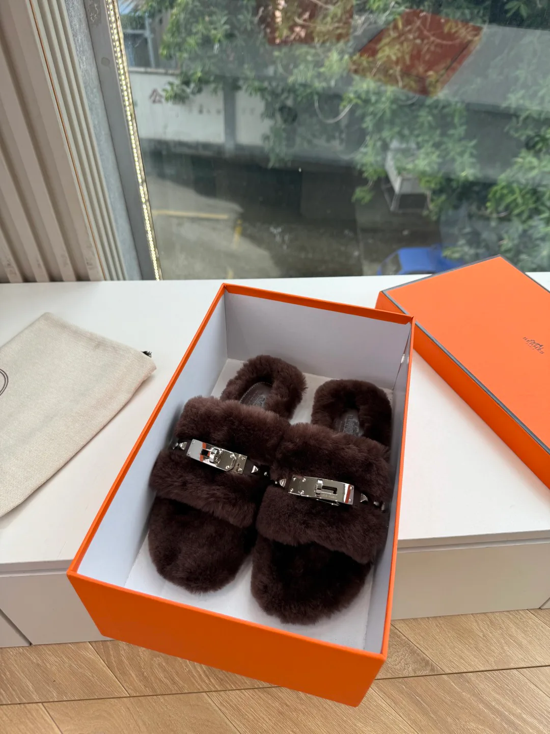 Тапочки Женские Hermes 17899575