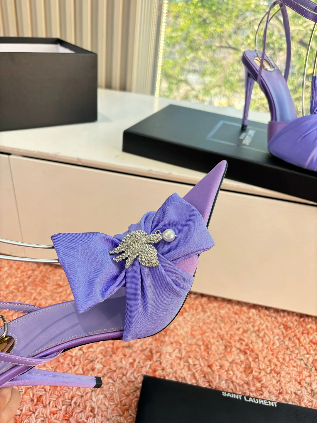 Босоножки Женские Saint Laurent 1262046