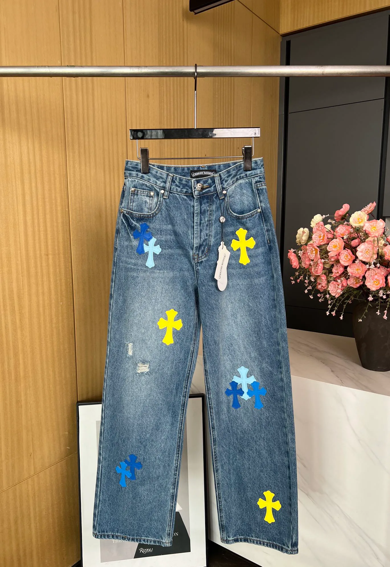 Джинсы Женские Chrome Hearts 24897