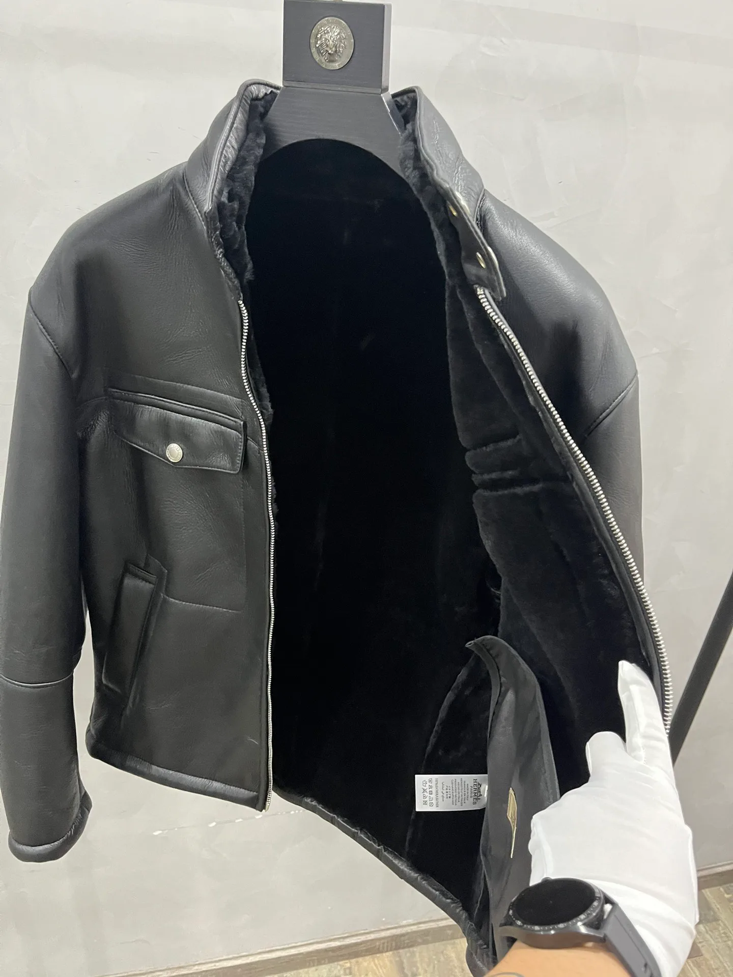 Кожаные Куртки И Дублёнки Мужские Hermes 790125