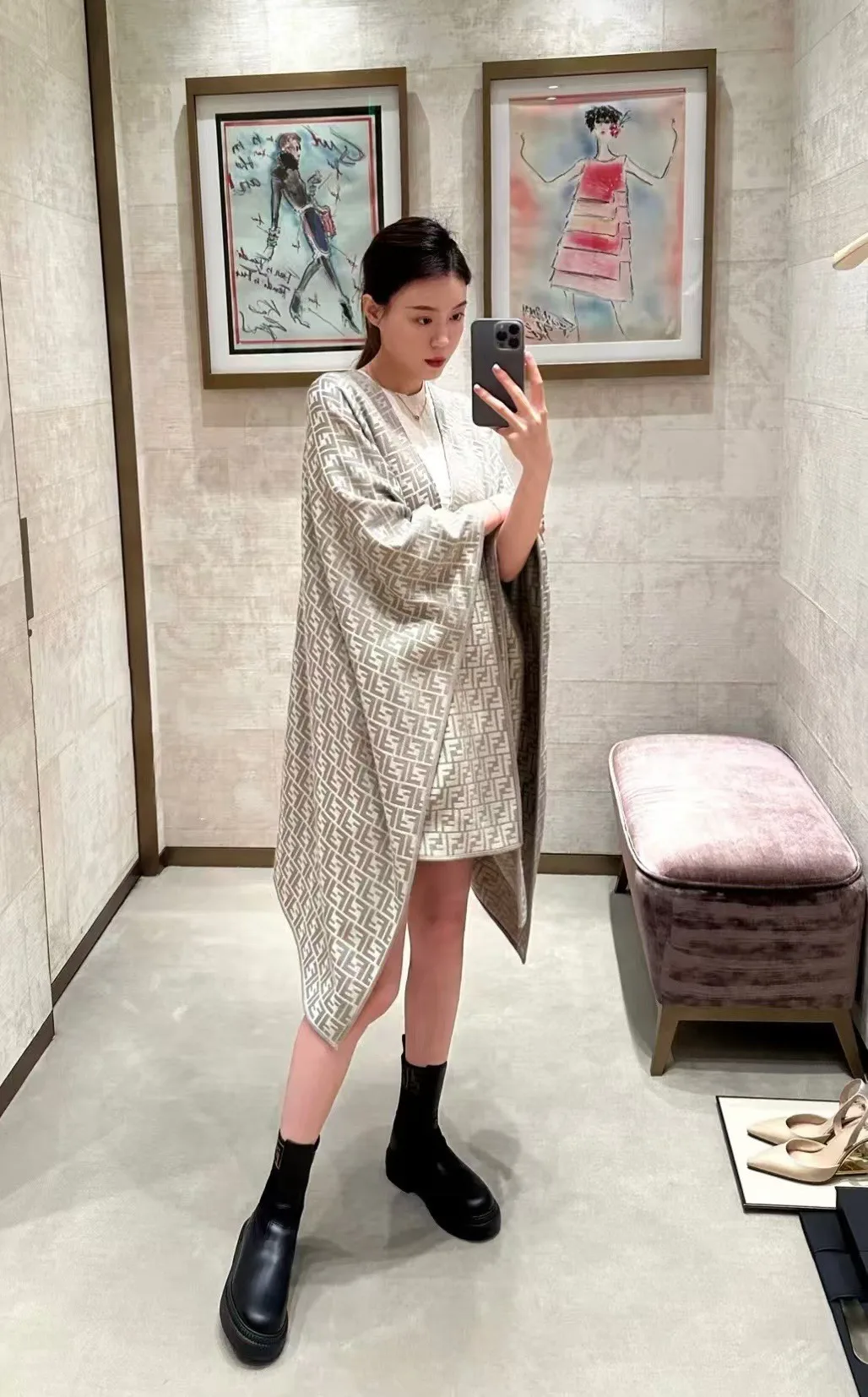 Шарфы Женские Fendi 312049