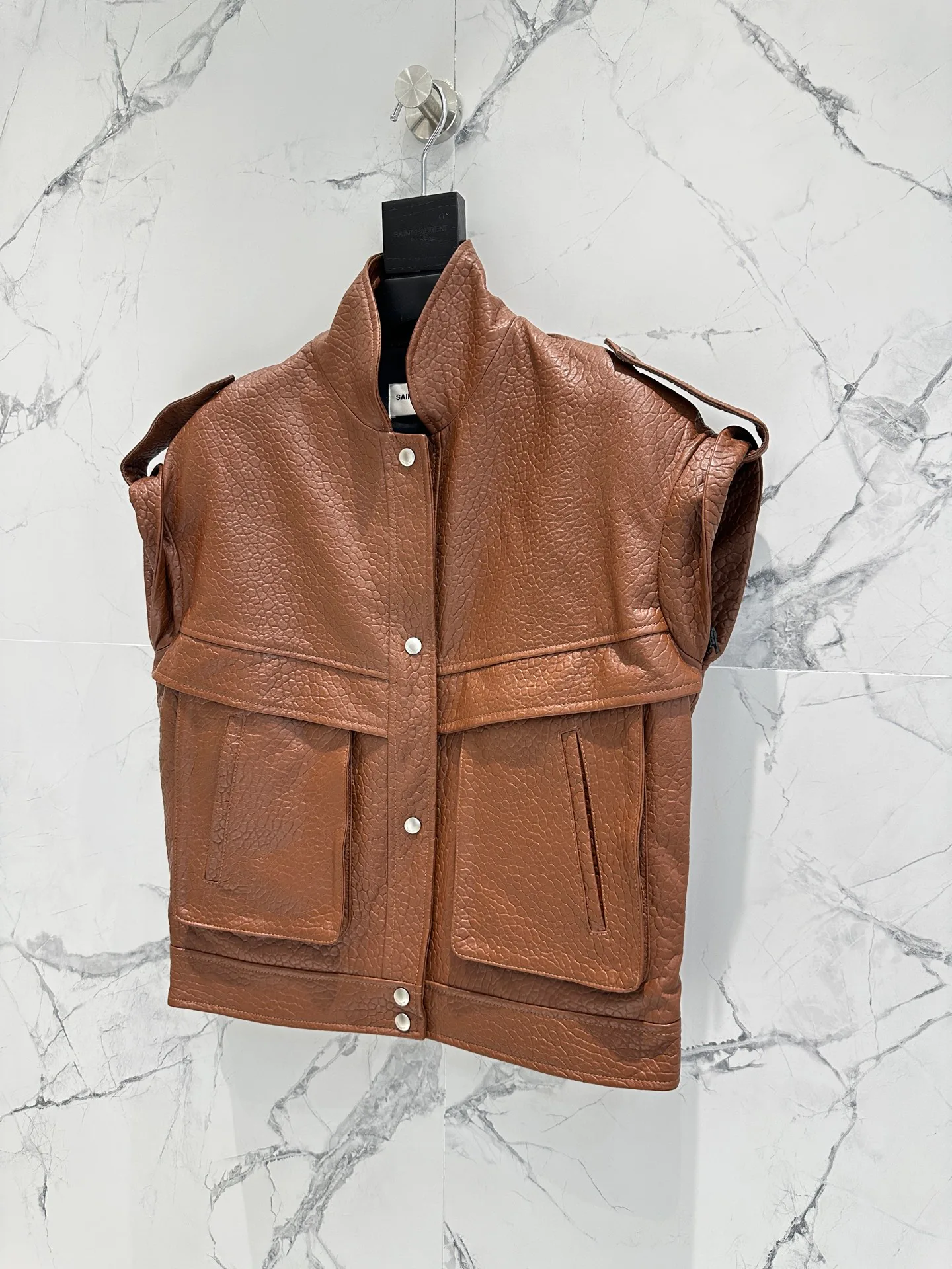 Кожаные Куртки И Дублёнки Женские Saint Laurent 11598151