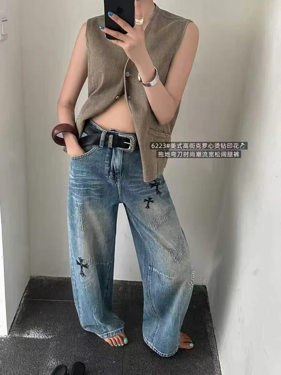 Джинсы Женские Chrome Hearts 11249895