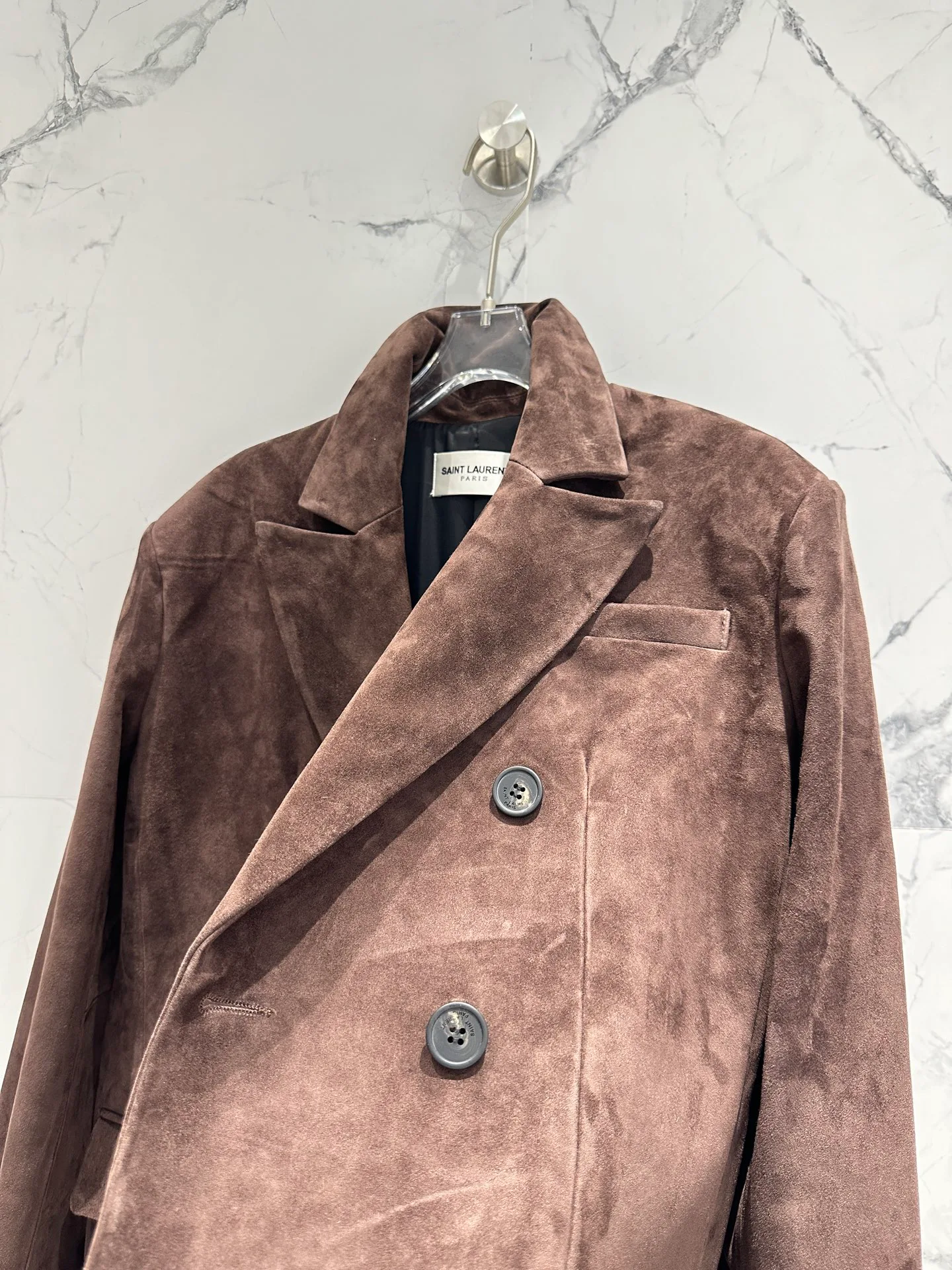 Кожаные Куртки И Дублёнки Женские Saint Laurent 12717880