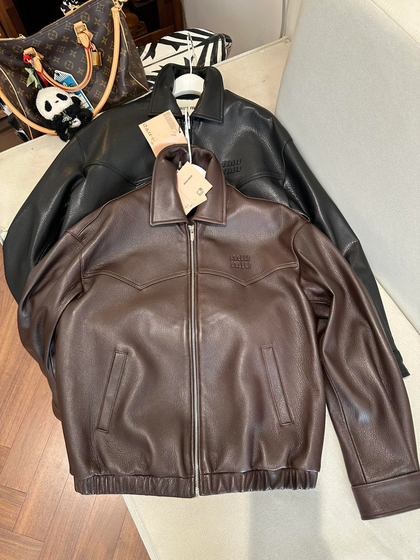 Кожаные Куртки И Дублёнки Женские Miu Miu 11625024