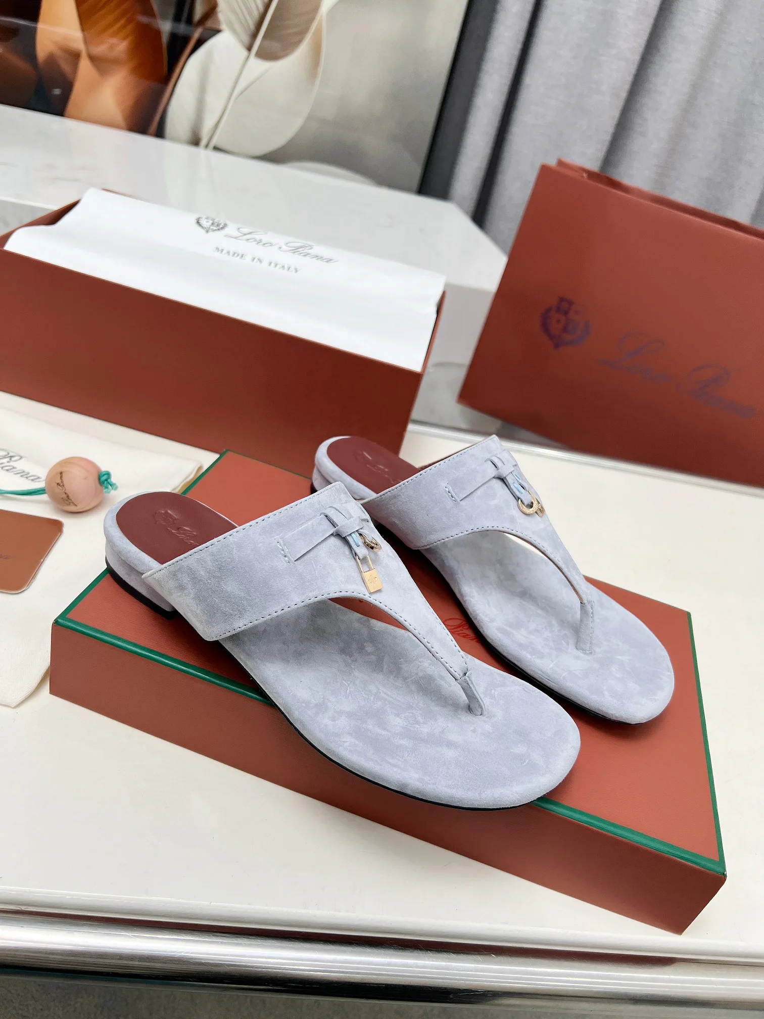 Шлепанцы Женские Loro Piana 35865