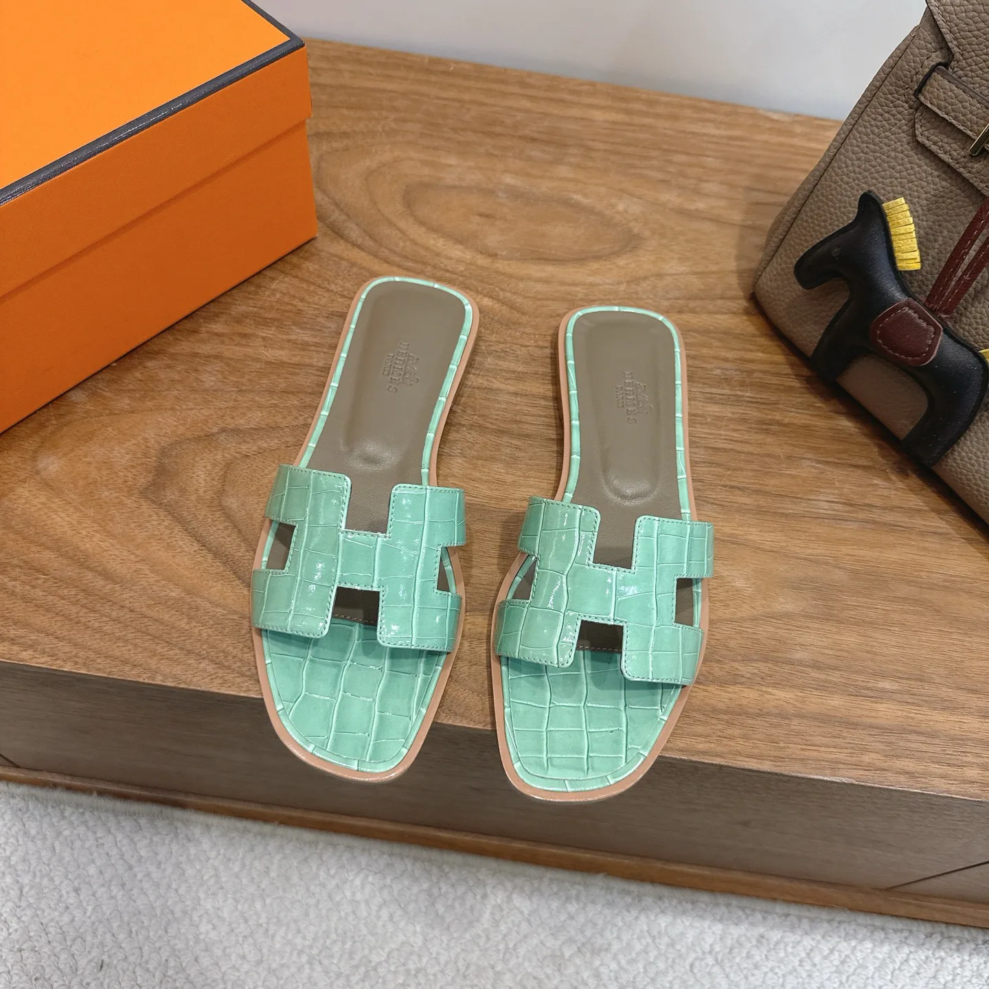 Шлепанцы Женские Hermes 1223562