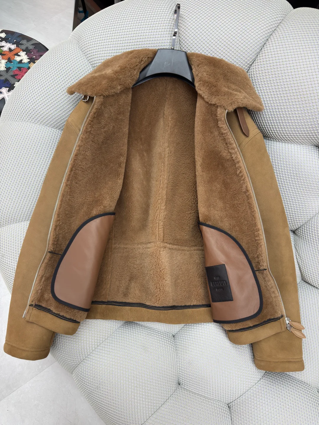 Кожаные Куртки И Дублёнки Мужские Berluti 610241