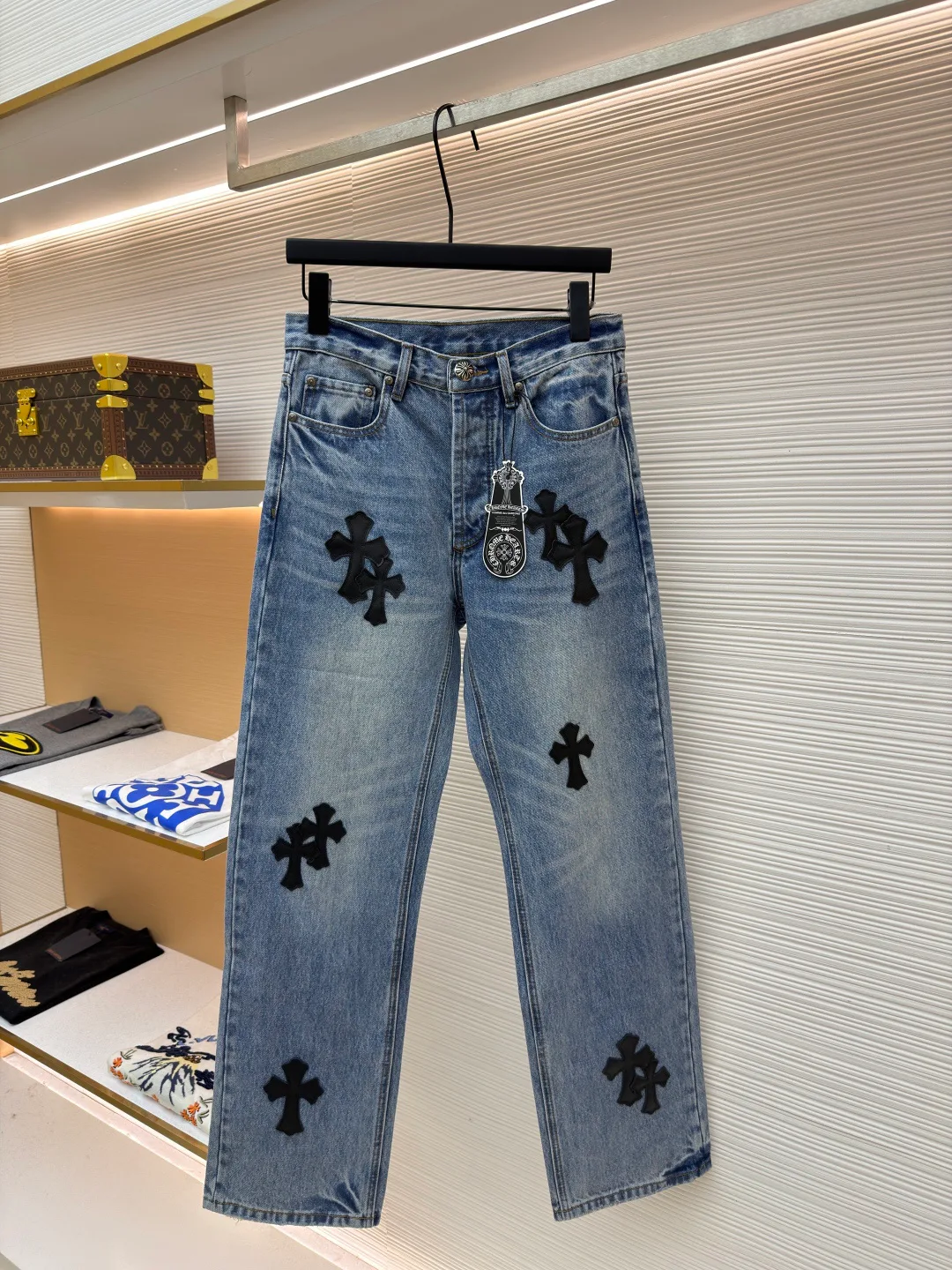 Джинсы Мужские Chrome Hearts 1566555