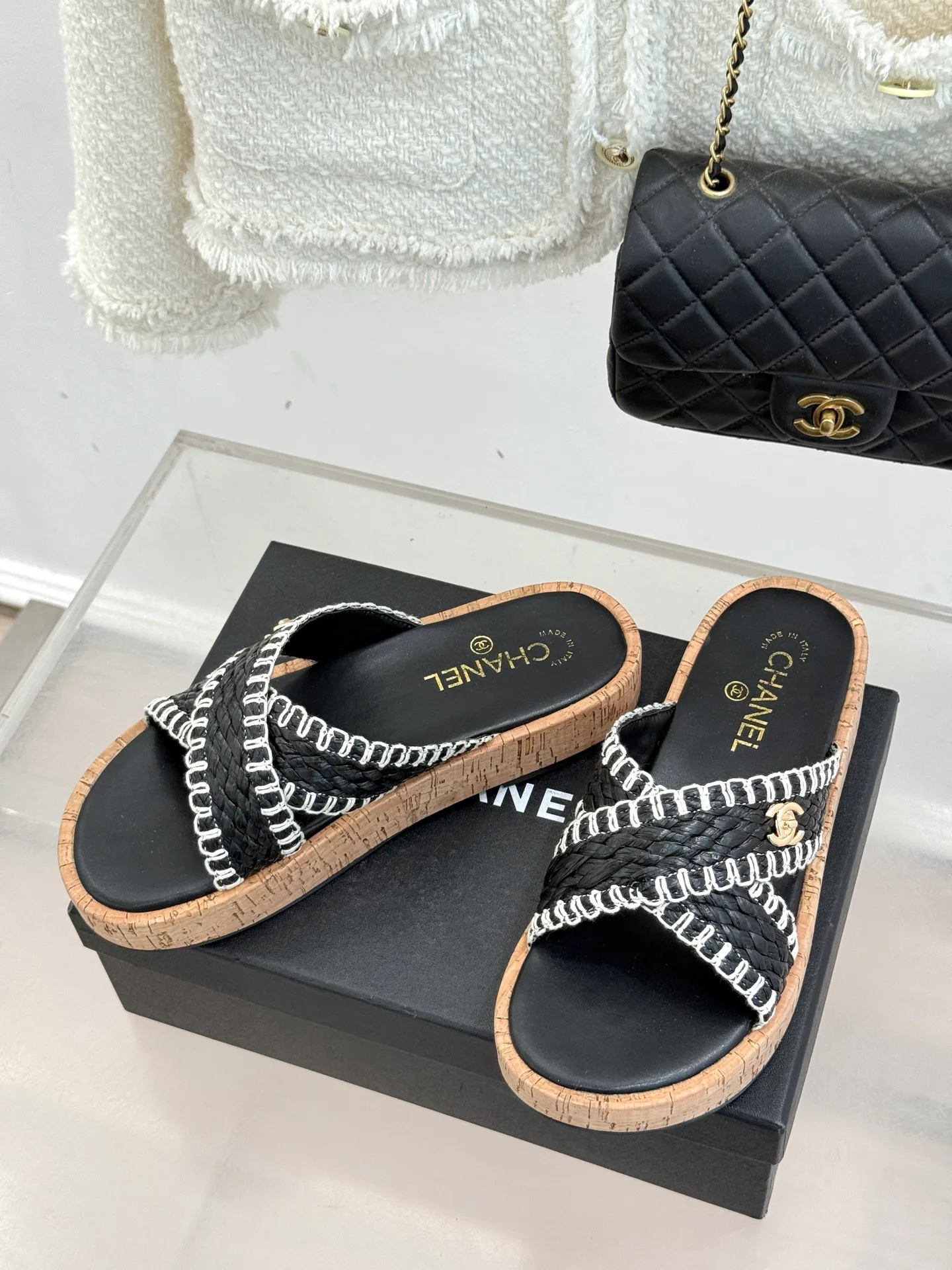 Шлепанцы Женские Chanel 1018157