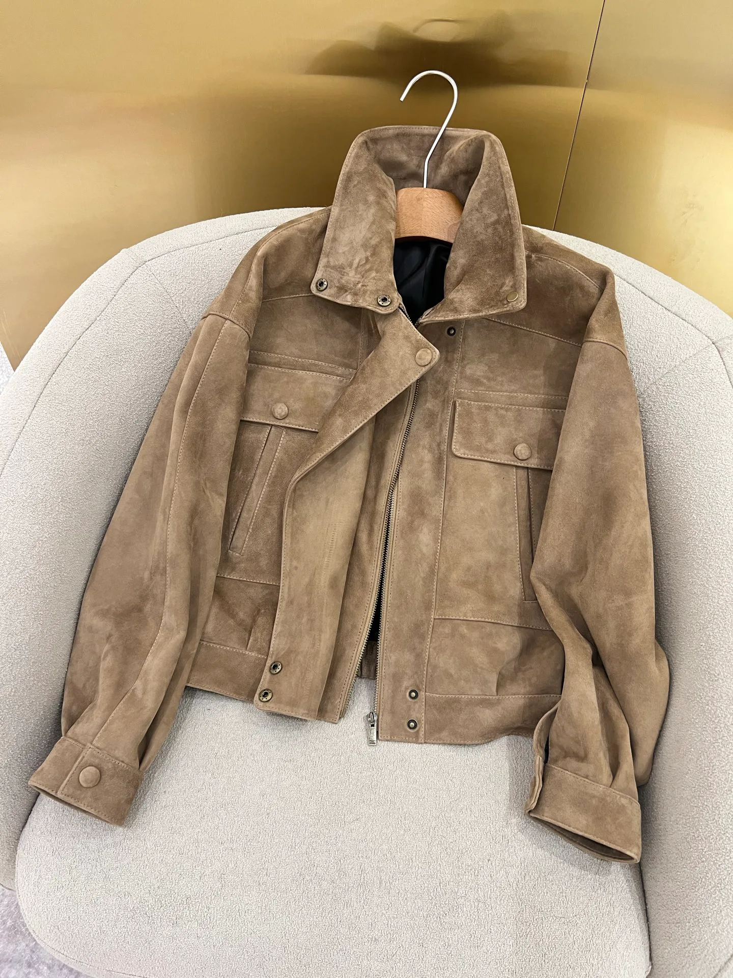 Кожаные Куртки И Дублёнки Женские Saint Laurent 11544845