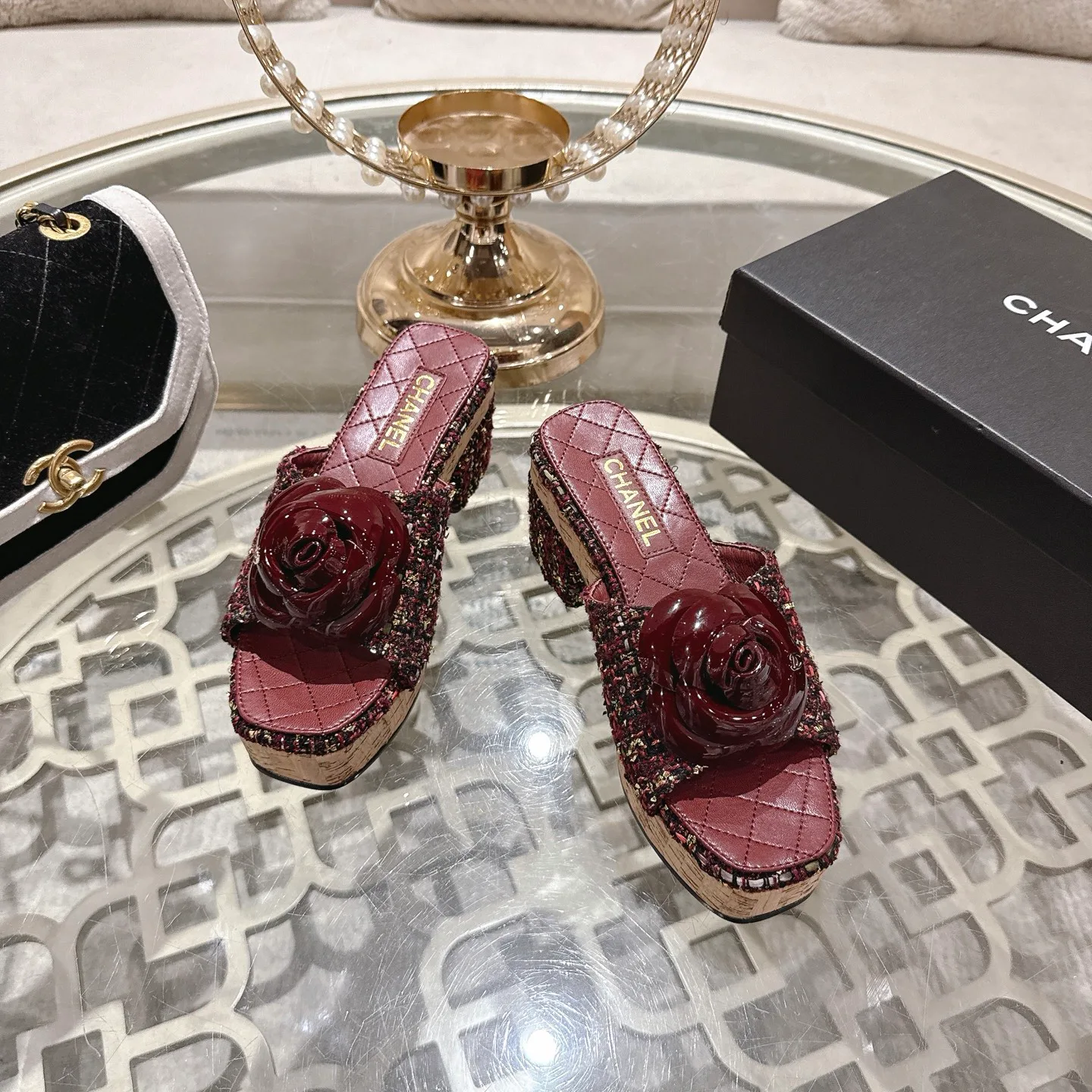 Шлепанцы Женские Chanel 1529108