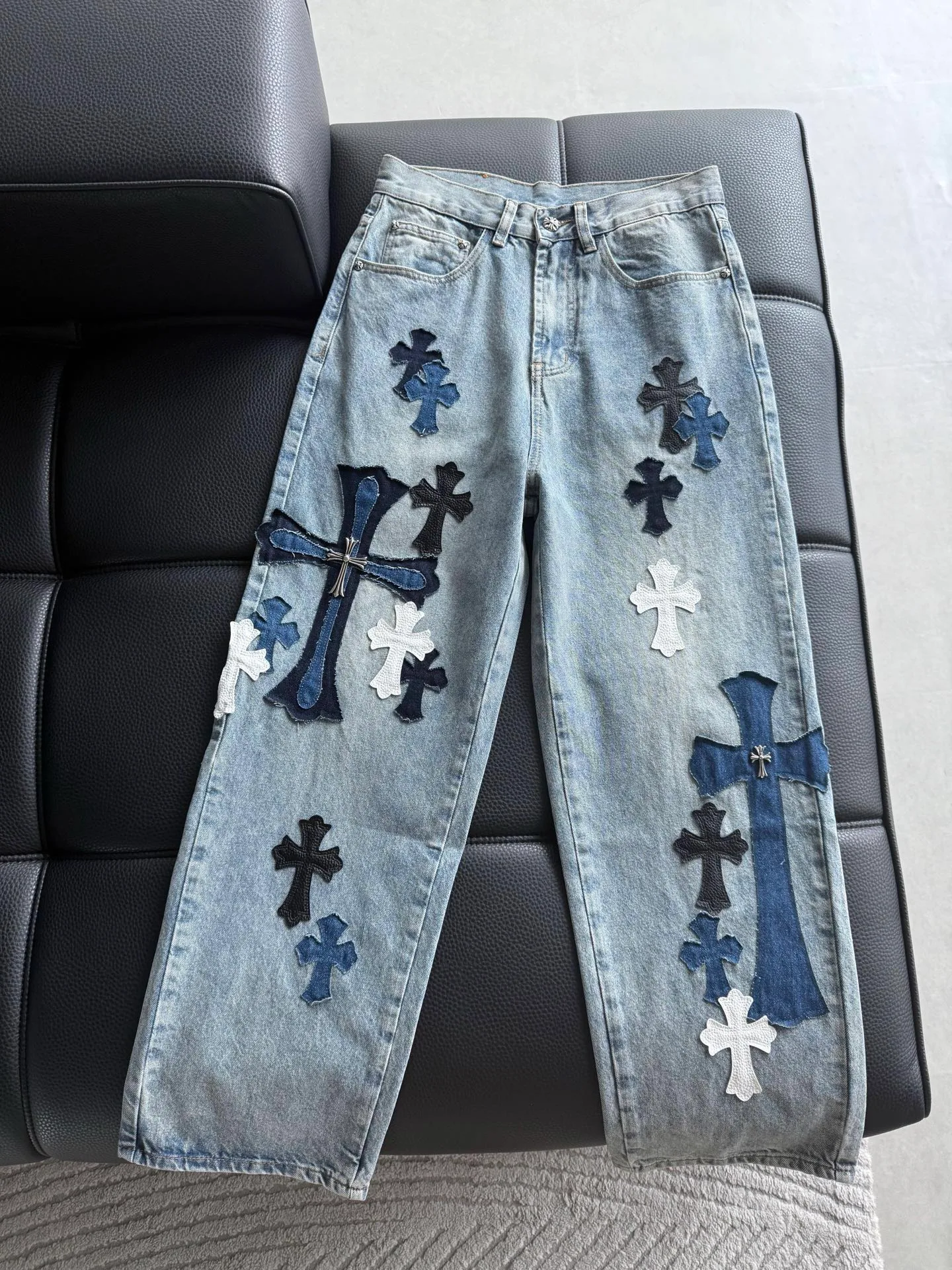 Джинсы Женские Chrome Hearts 2237976