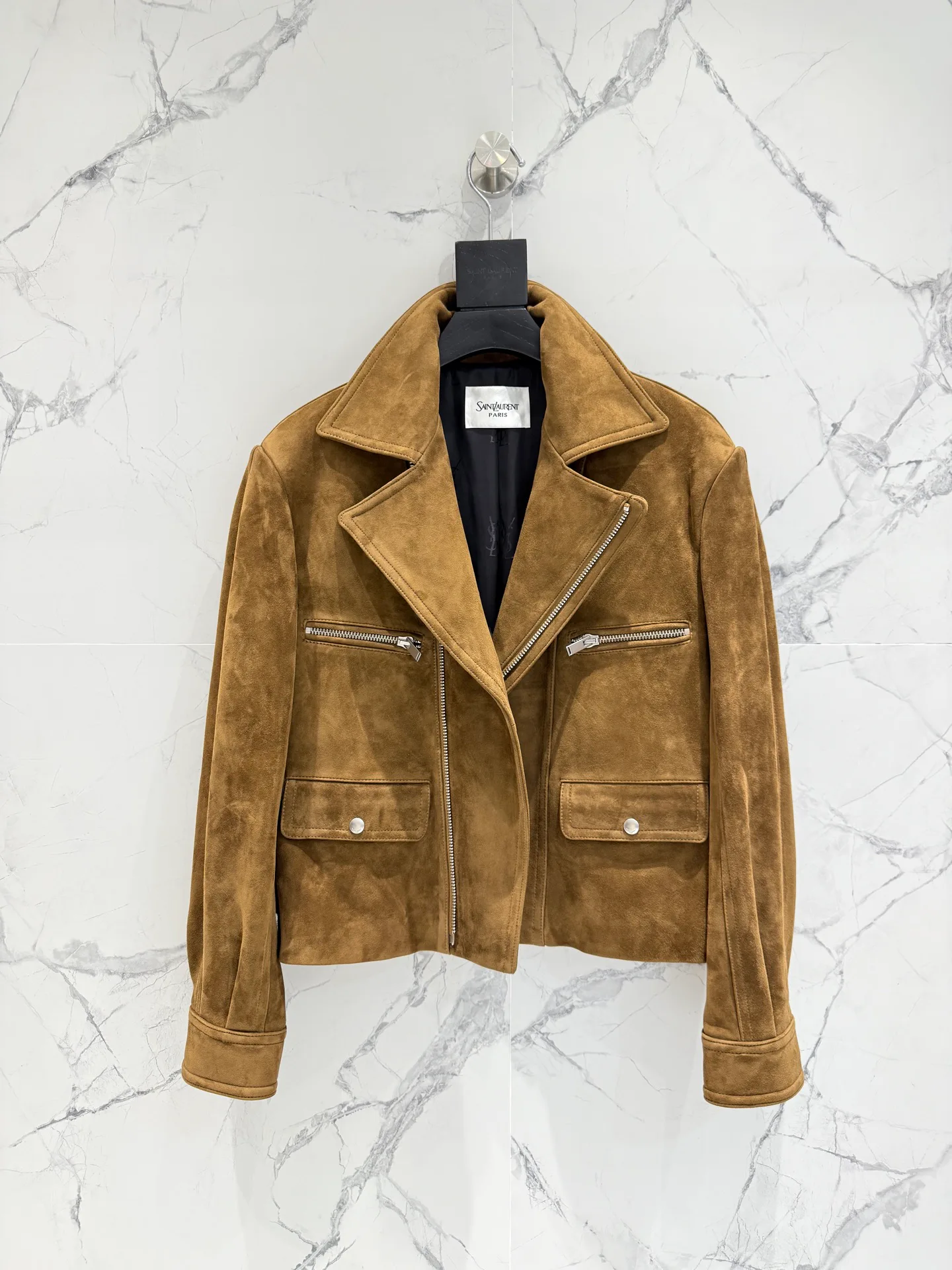 Кожаные Куртки И Дублёнки Женские Saint Laurent 18151056