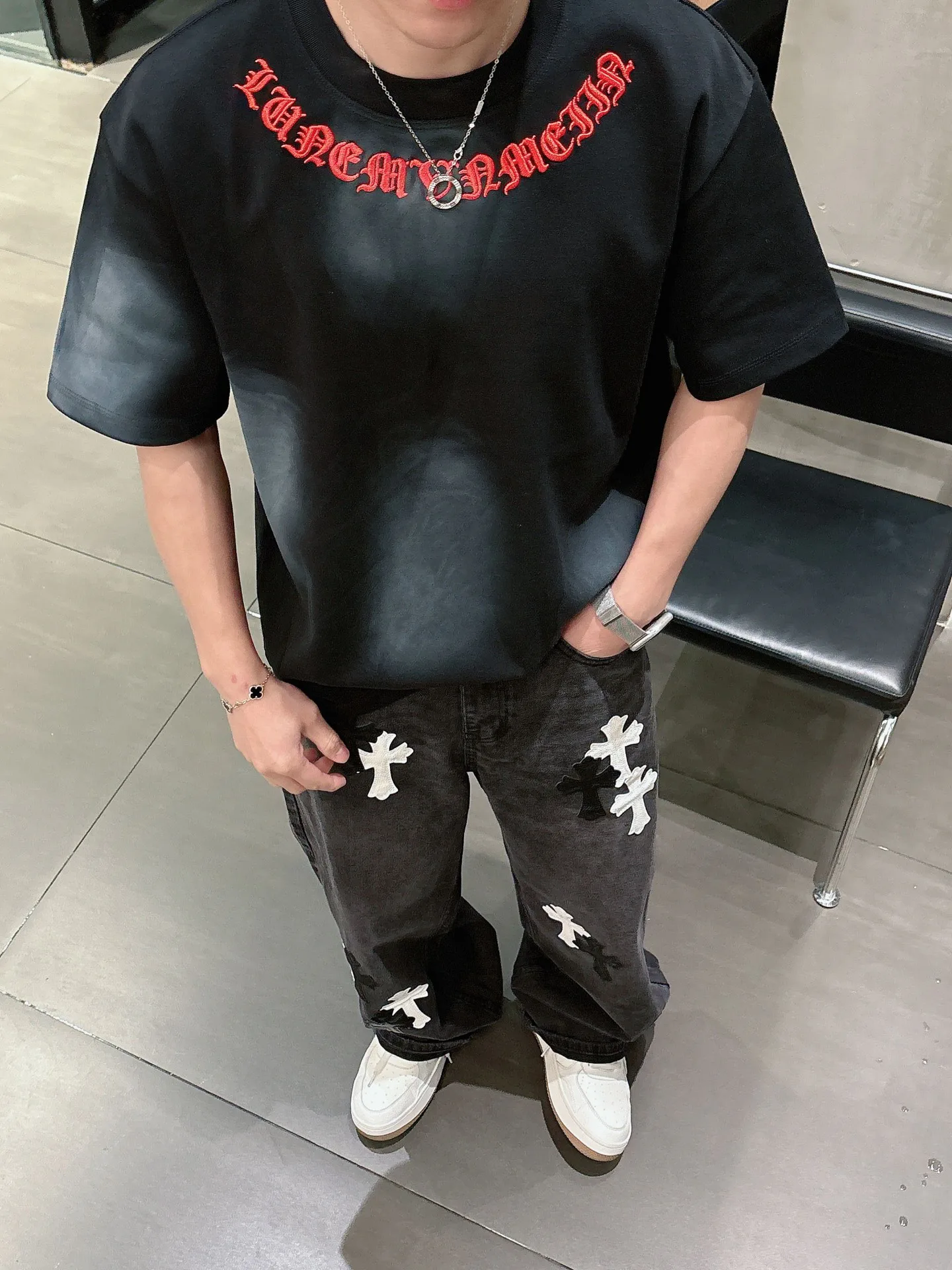 Футболки Мужские Chrome Hearts 787614