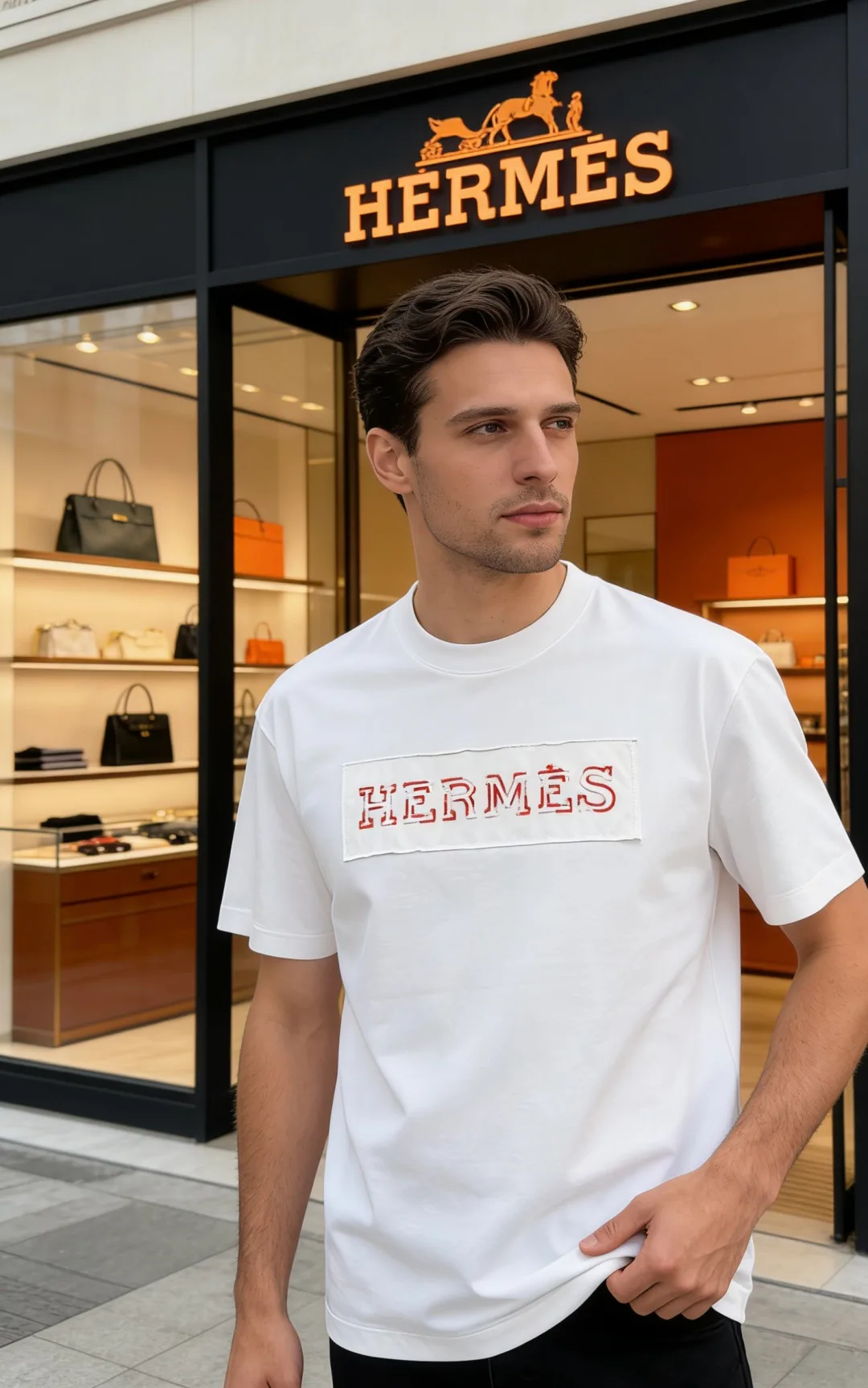 Футболки Мужские Hermes 13442019