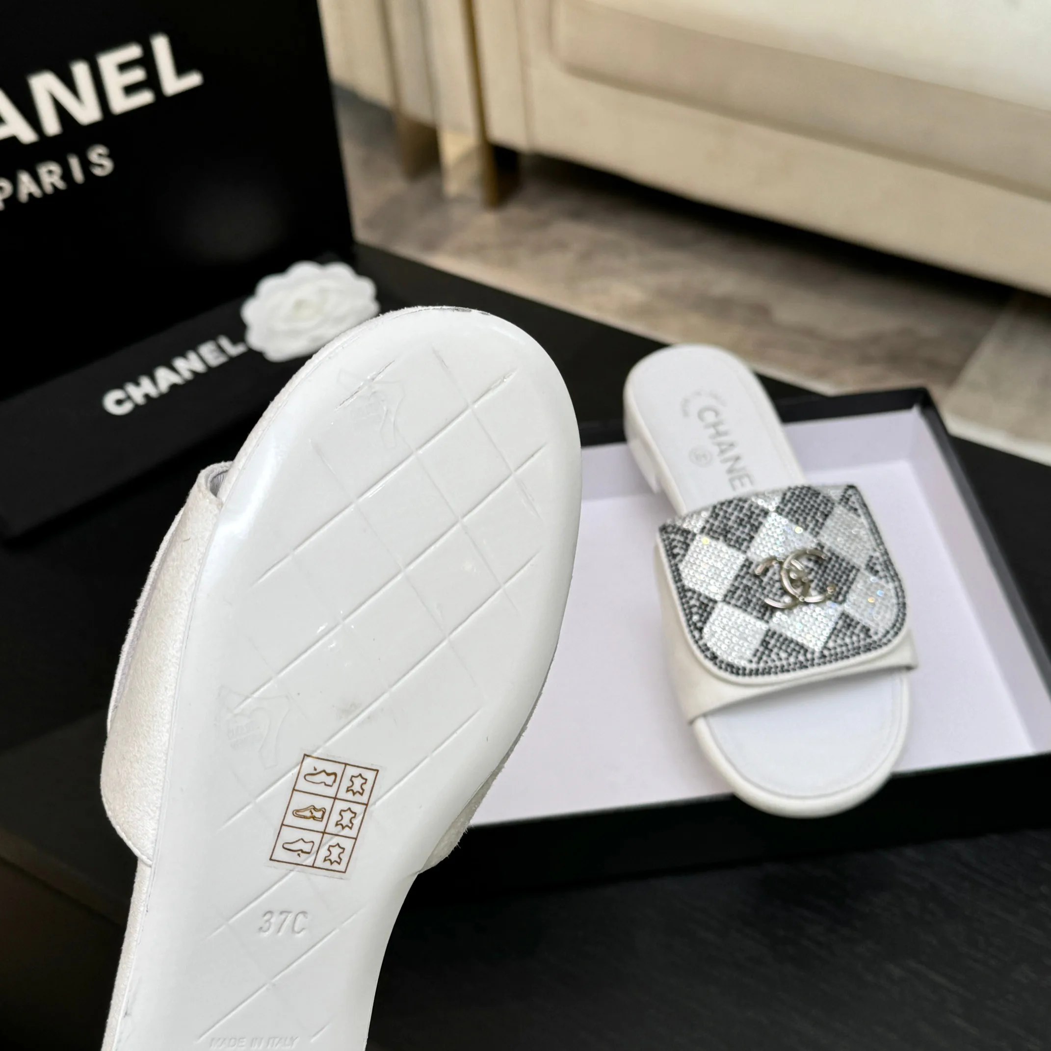 Шлепанцы Женские Chanel 1468226