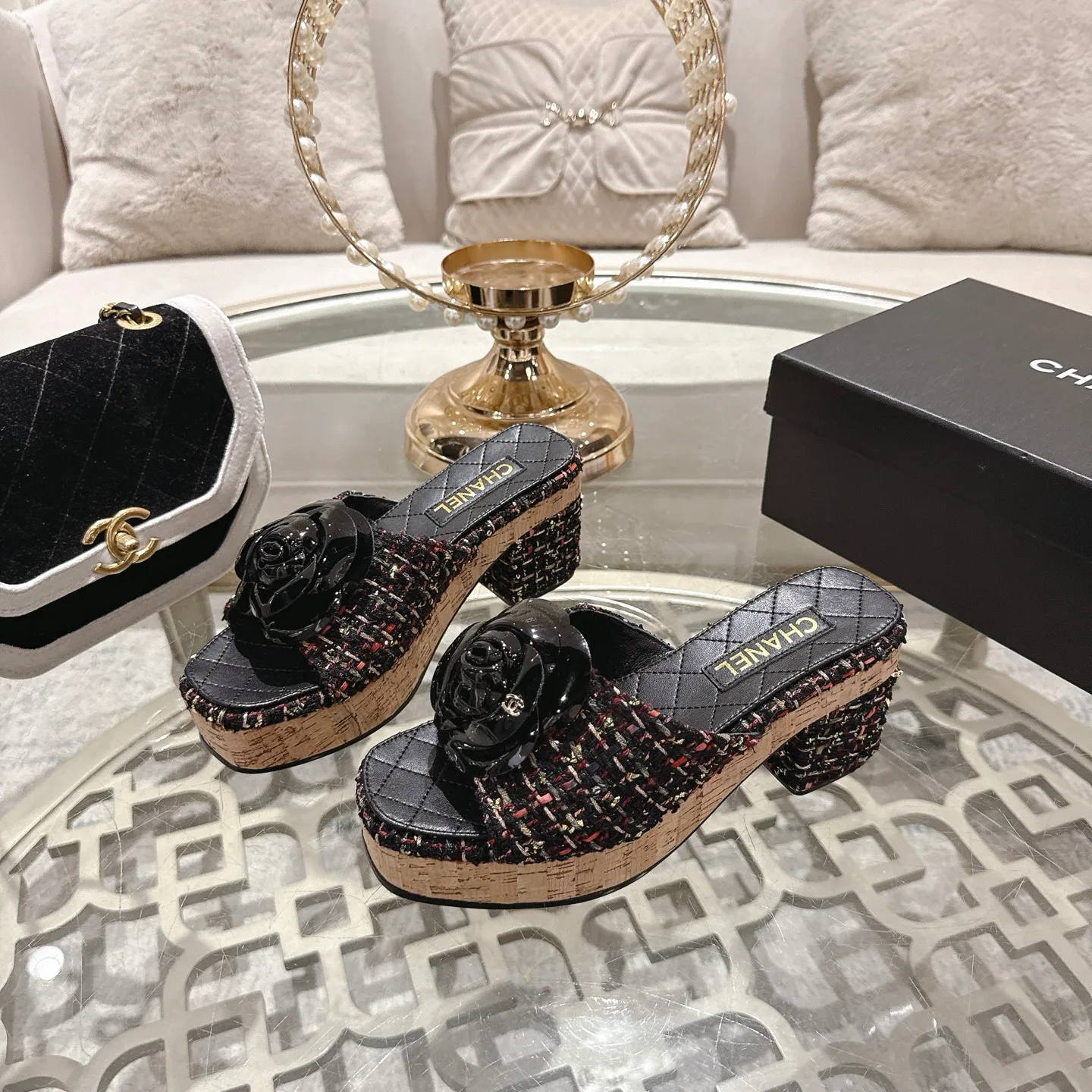 Босоножки Женские Chanel 1529109