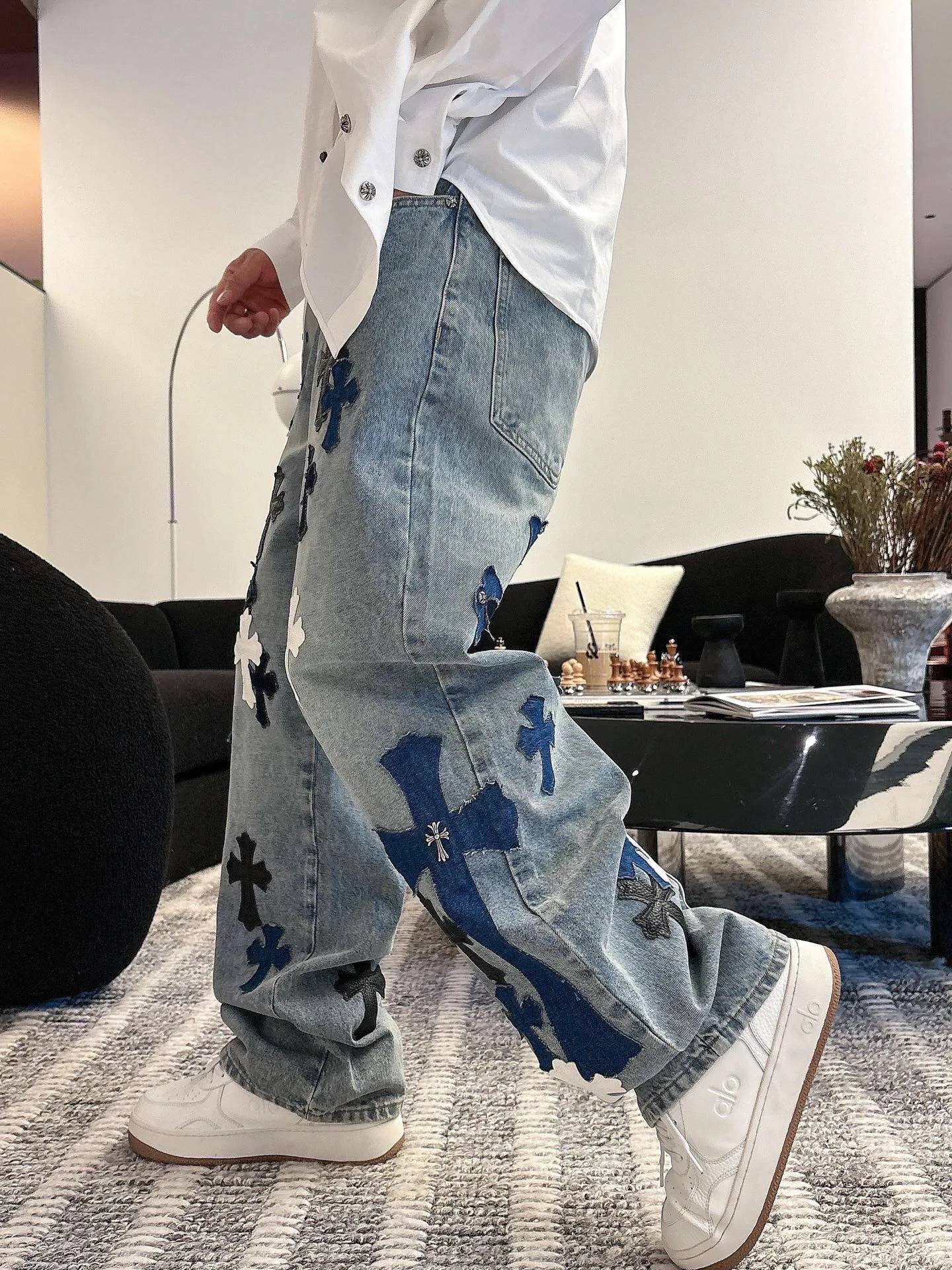 Джинсы Мужские Chrome Hearts 773346