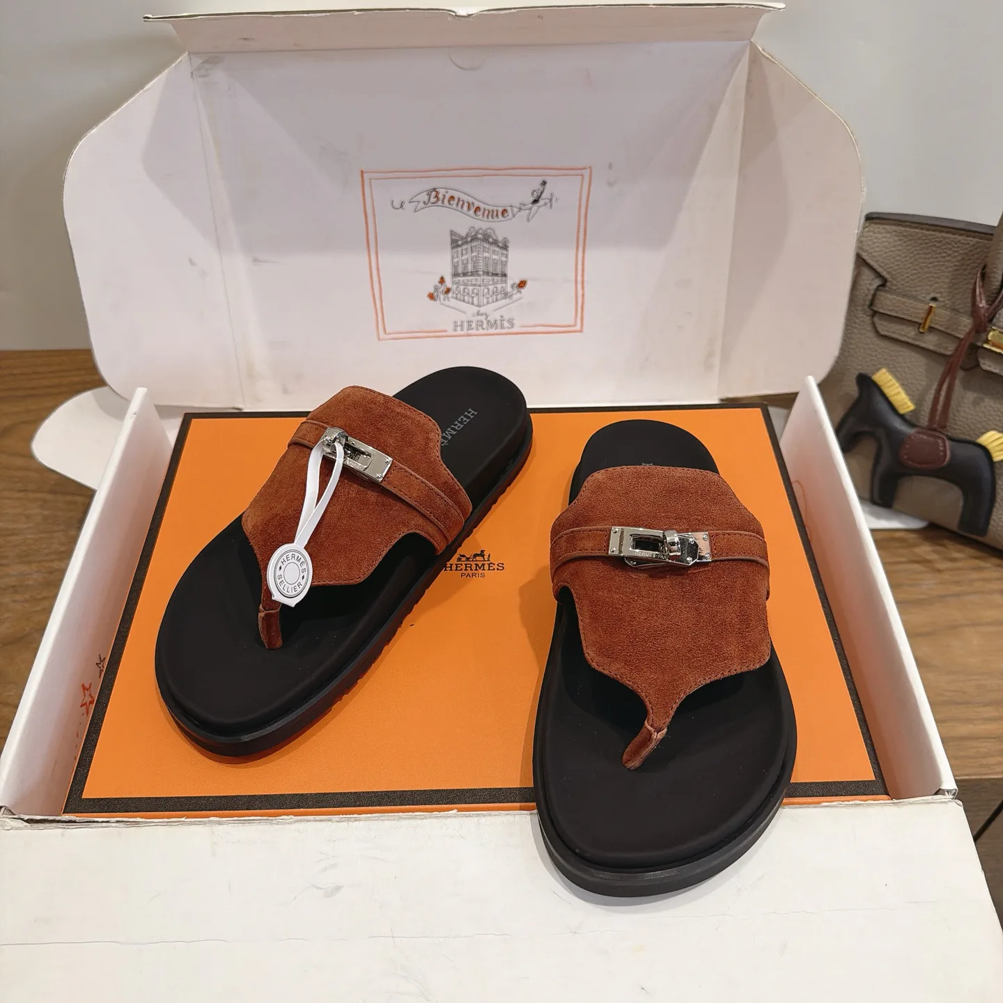 Шлепанцы Женские Hermes 17014853