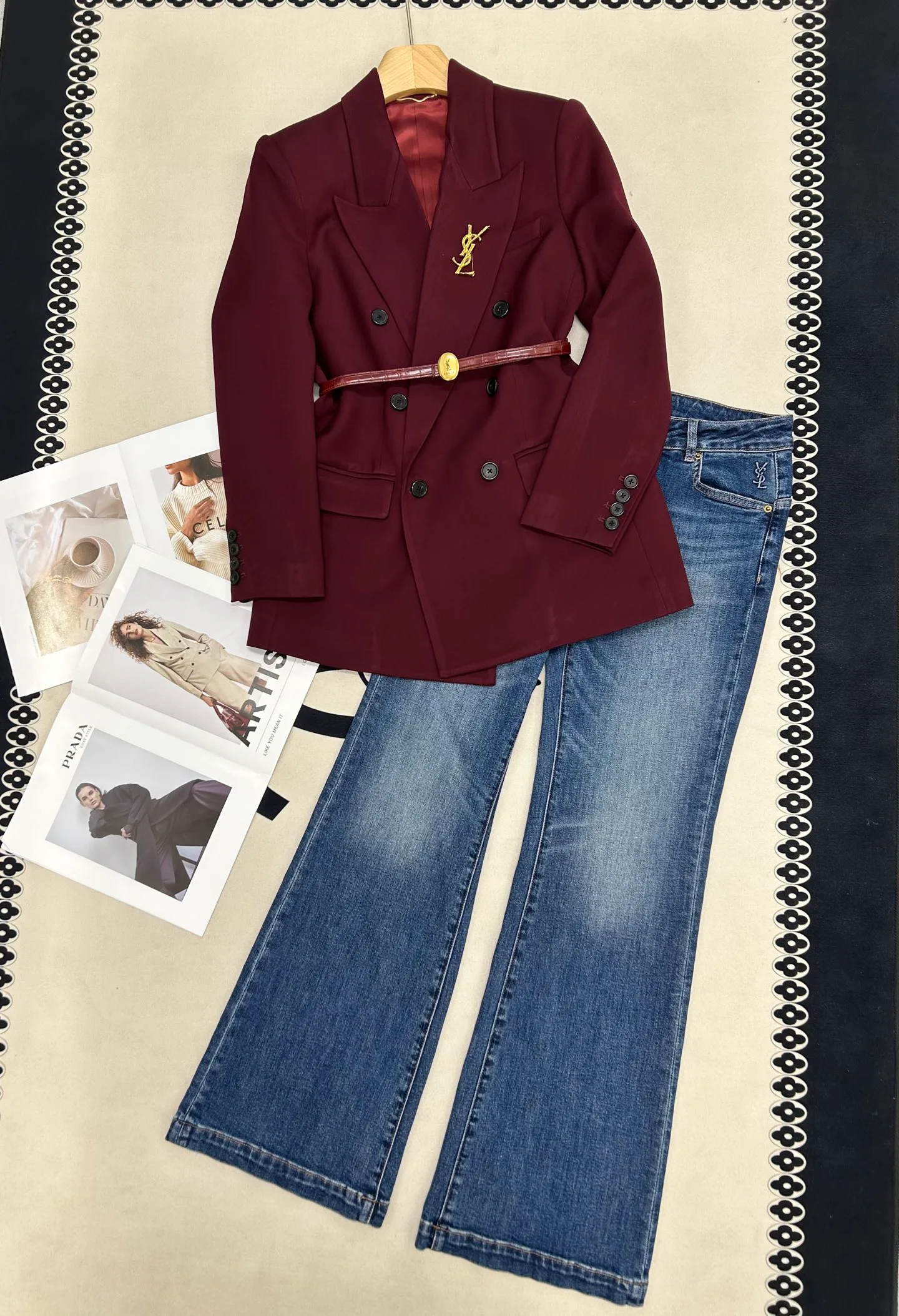 Джинсы Женские Saint Laurent 19045091