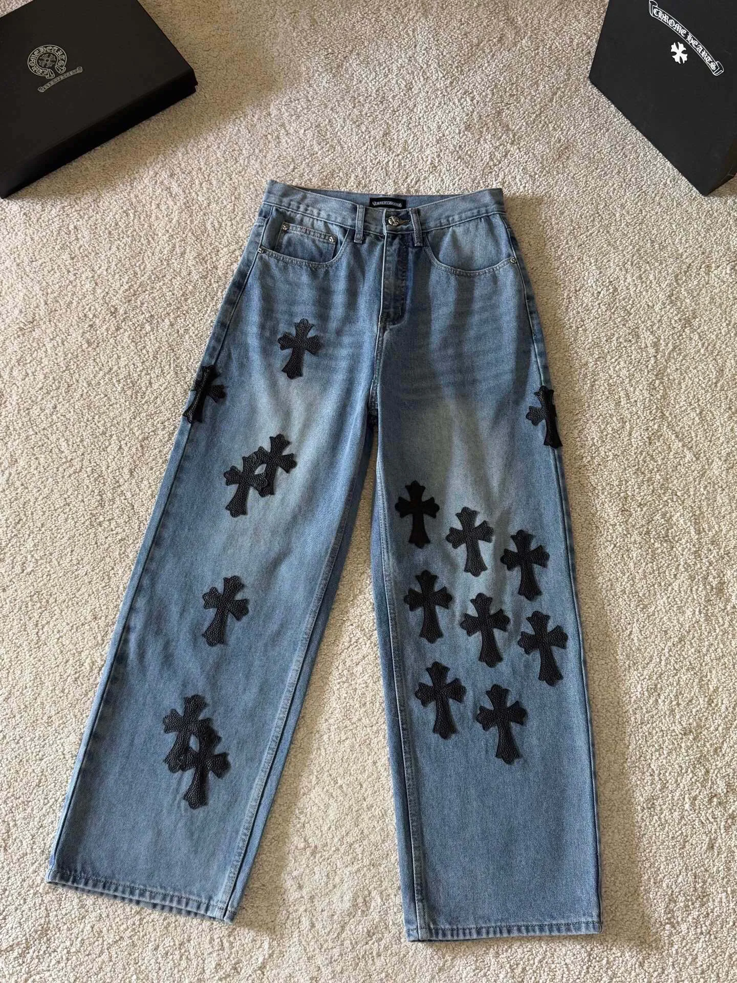 Джинсы Женские Chrome Hearts 36424