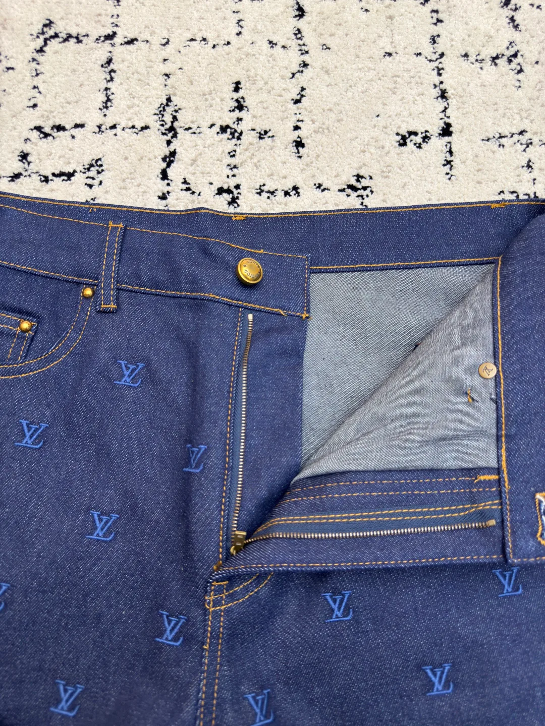 Джинсы Мужские Louis Vuitton 7018636