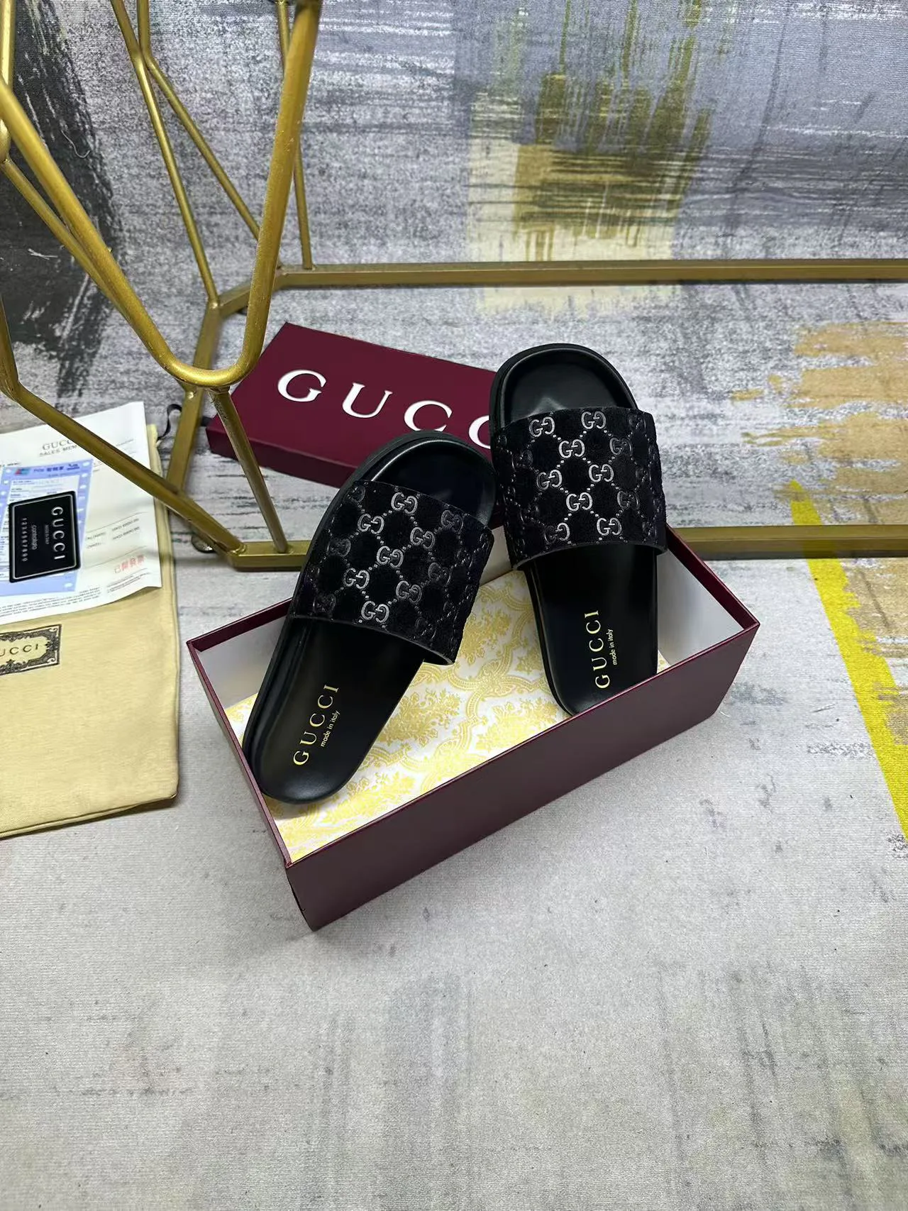 Шлепанцы Женские Gucci 127246