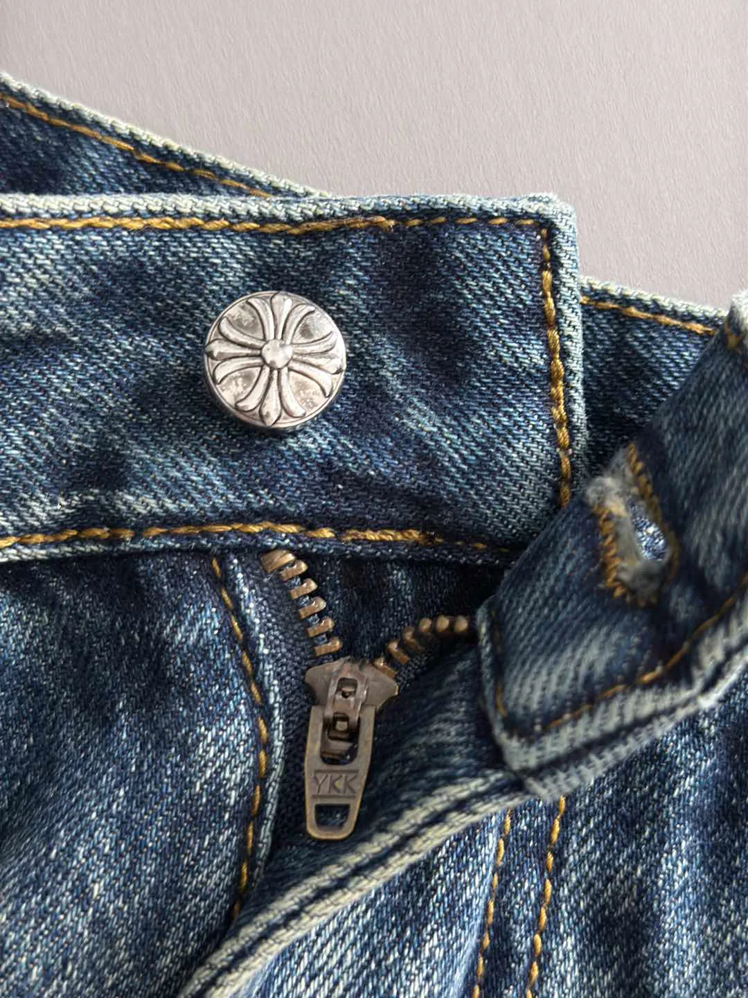 Джинсы Мужские Chrome Hearts 12430965