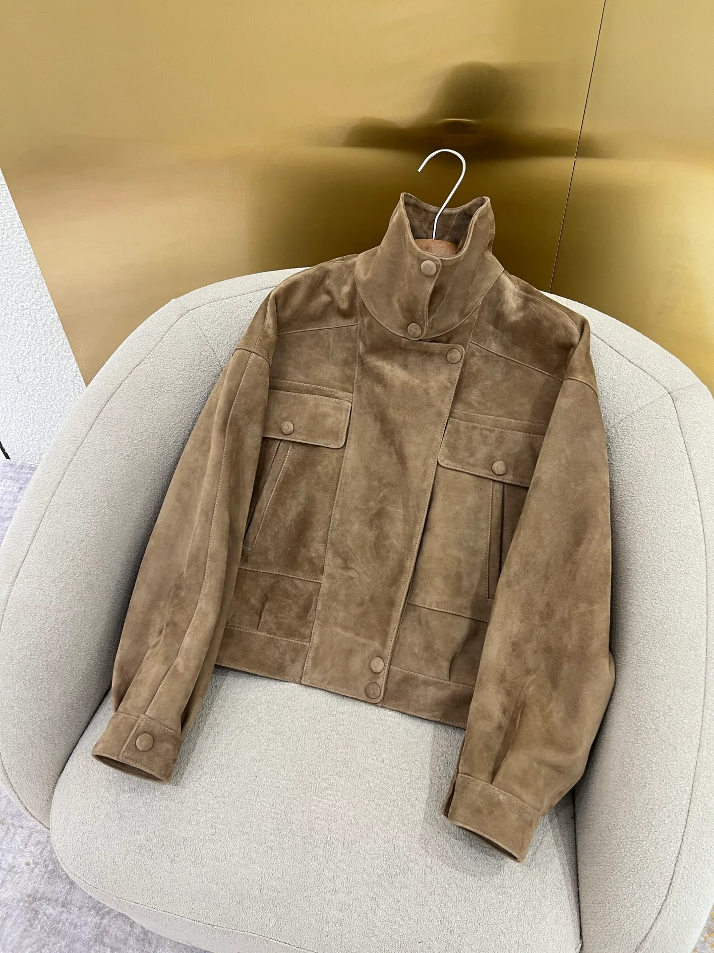 Кожаные Куртки И Дублёнки Женские Saint Laurent 11544845