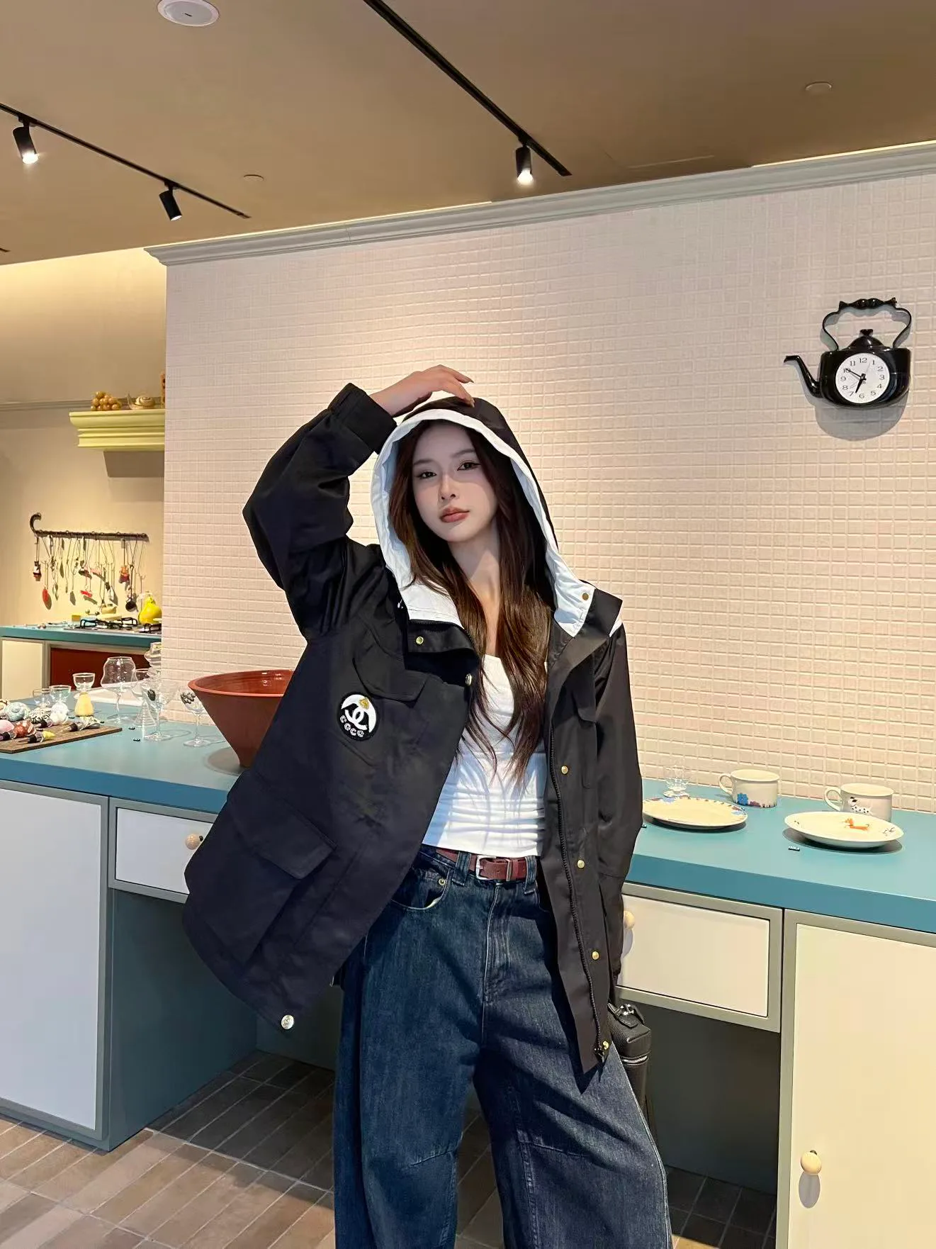 Куртки И Пуховики Женские Chanel 10777563