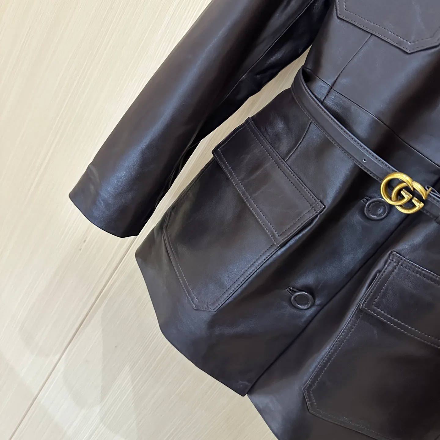 Кожаные Куртки И Дублёнки Женские Gucci 11619004