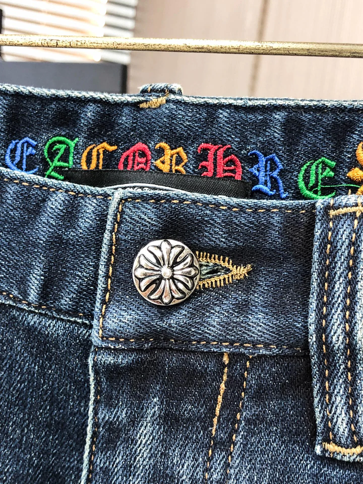 Джинсы Мужские Chrome Hearts 1283760